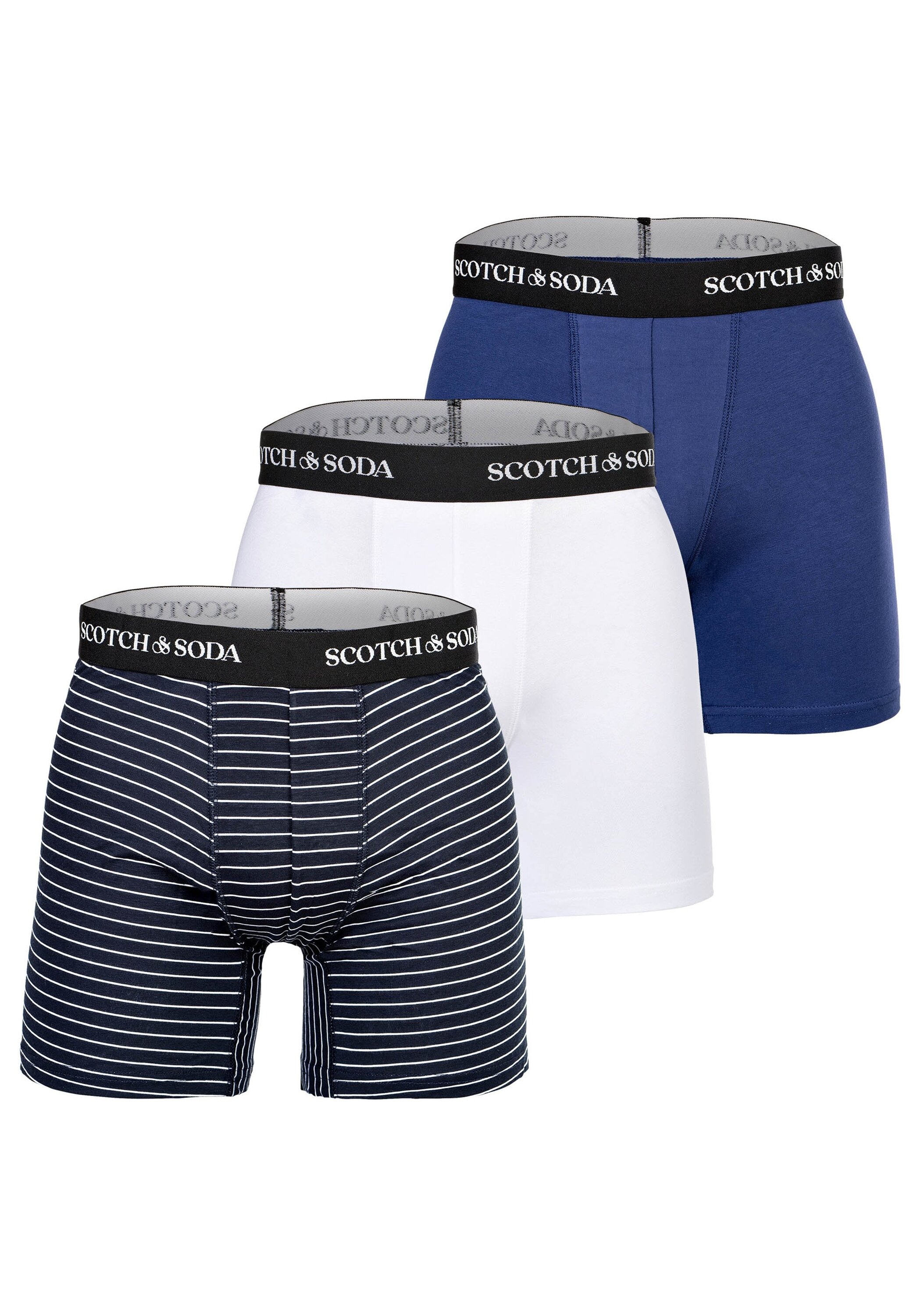 Scotch & Soda Boxershorts "Boxershort Solid Cotton Stretch 3er Pack"
