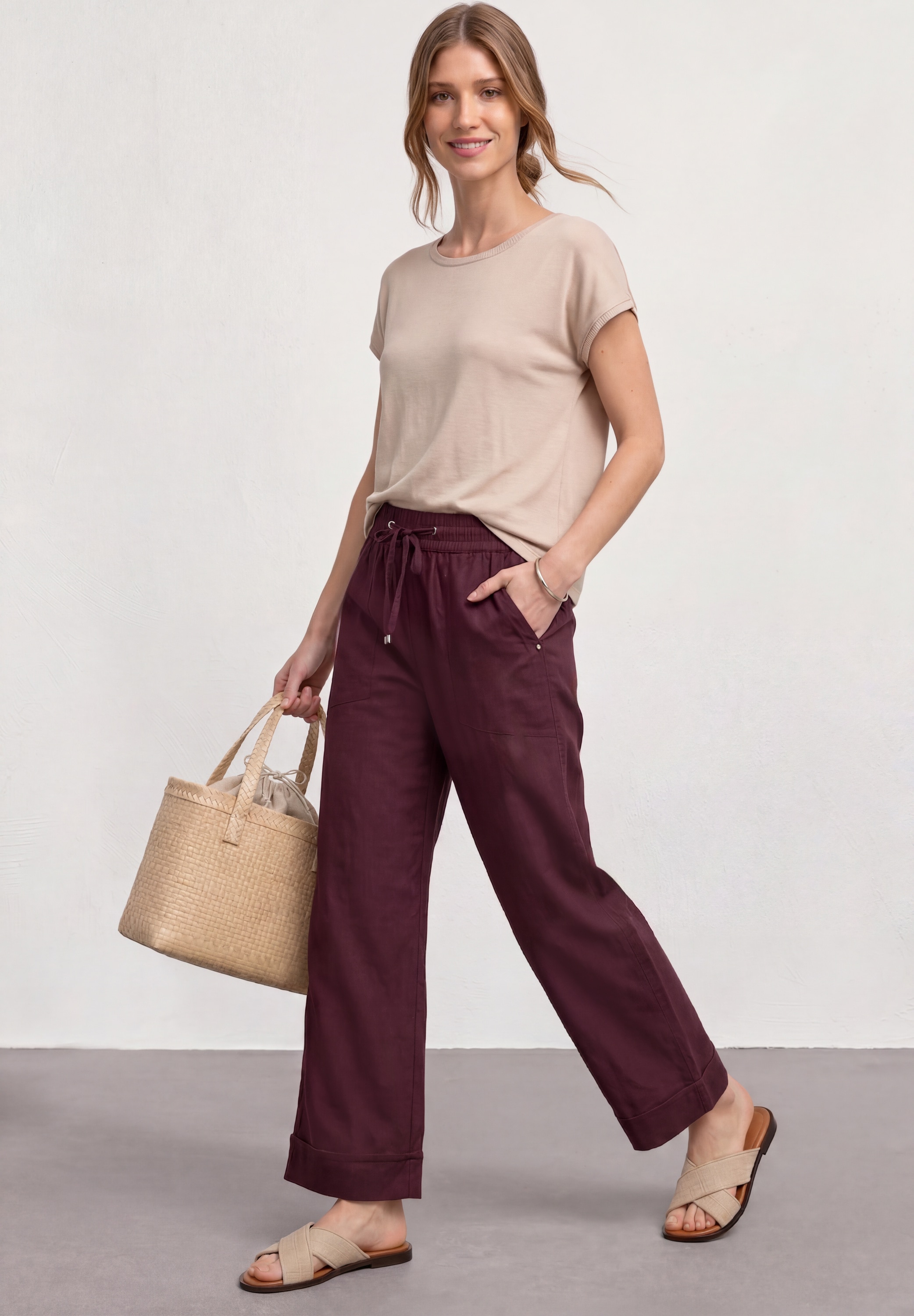 STREET ONE Stoffhose  High Waist