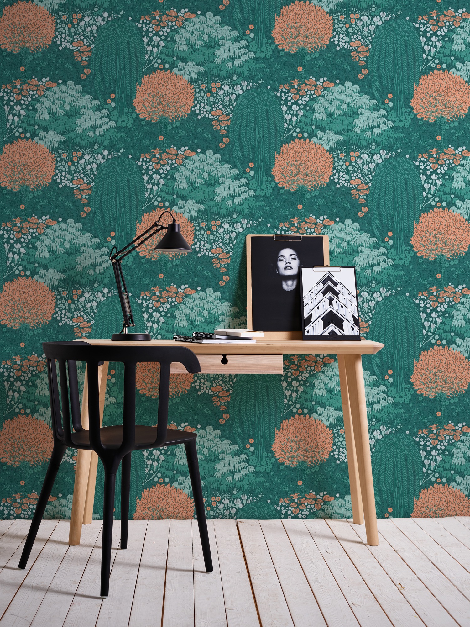 living walls 1100000002199 "Famous Garden Wald-Tapete Mustertapete Floral Wald" matt strukturiert Vliestapete Pflanzen für Schlafzimmer Küche Wohnzimmer Wald Design