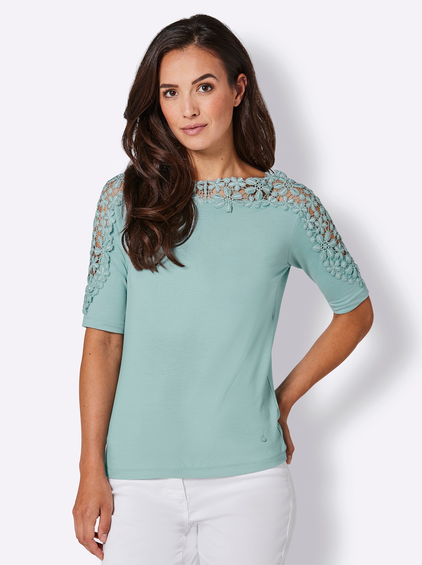CREATION L PREMIUM 3/4-Arm-Shirt "Lyocell-Shirt" 1 Stk. tlg. günstig online kaufen