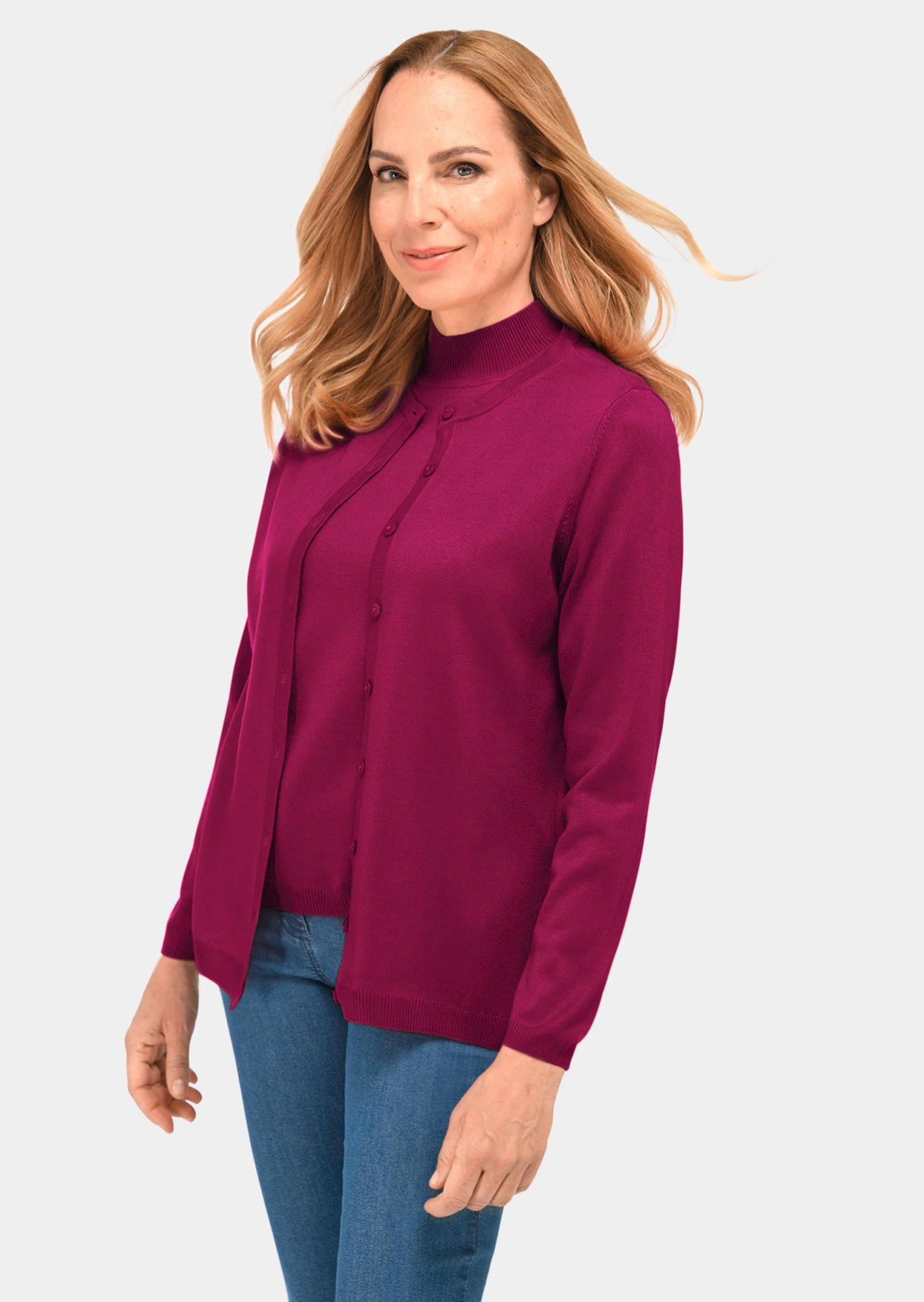 GOLDNER Strickpullover "Pflegeleichtes Basic-Strickset" Ohne günstig online kaufen