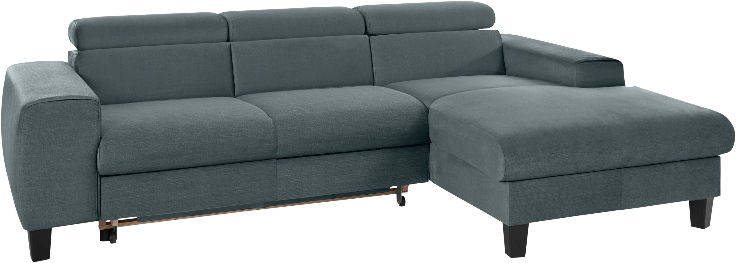 COTTA Ecksofa »Morven L-Form mit Kopfteilverstellung«, wahlweise mit Bettfunktion, Bettkasten & Wireless-Charger