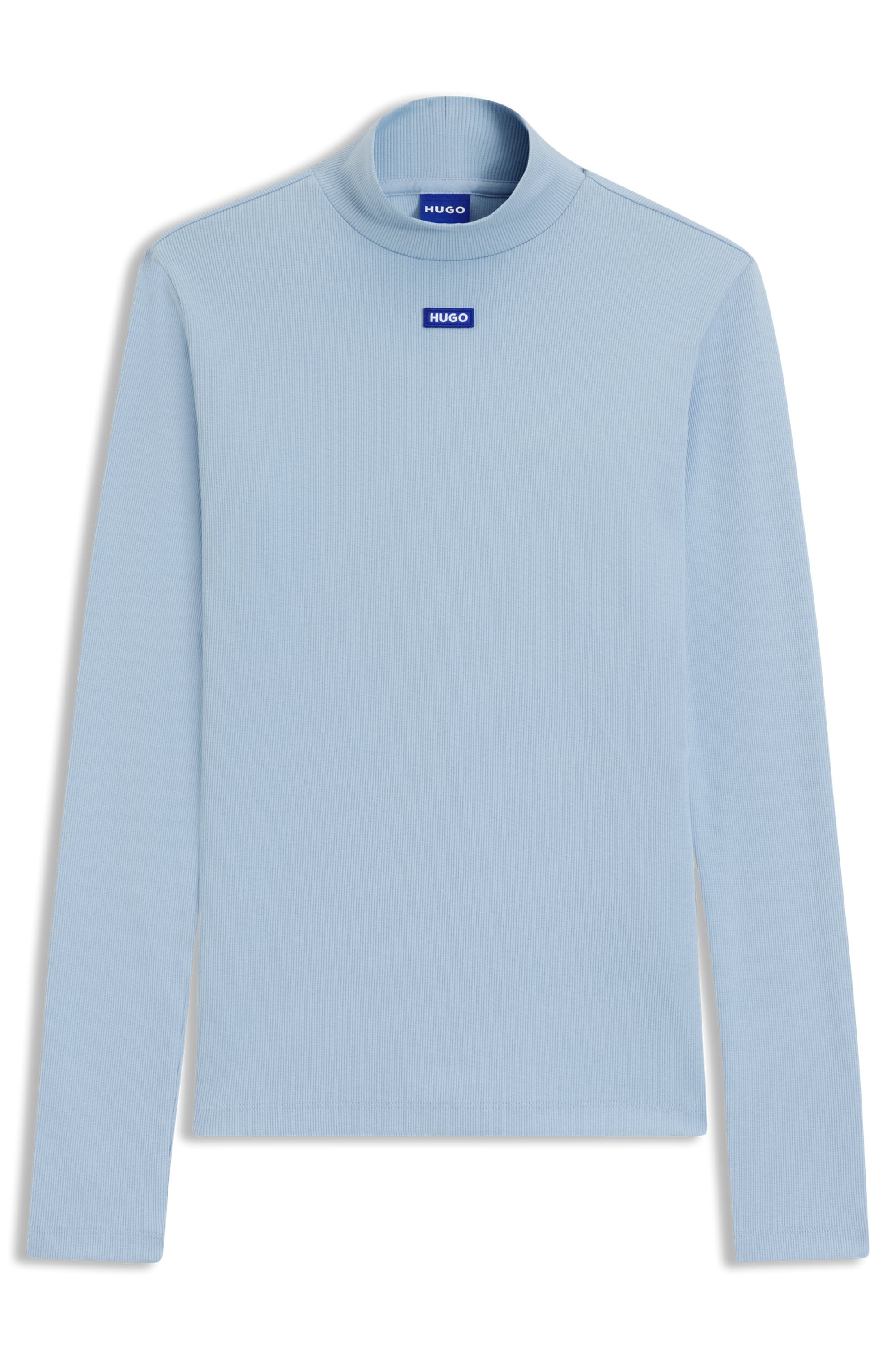 Thumbnail - HUGO Blue Longsleeve "Easy Longsleeve B" mit Stehkragen