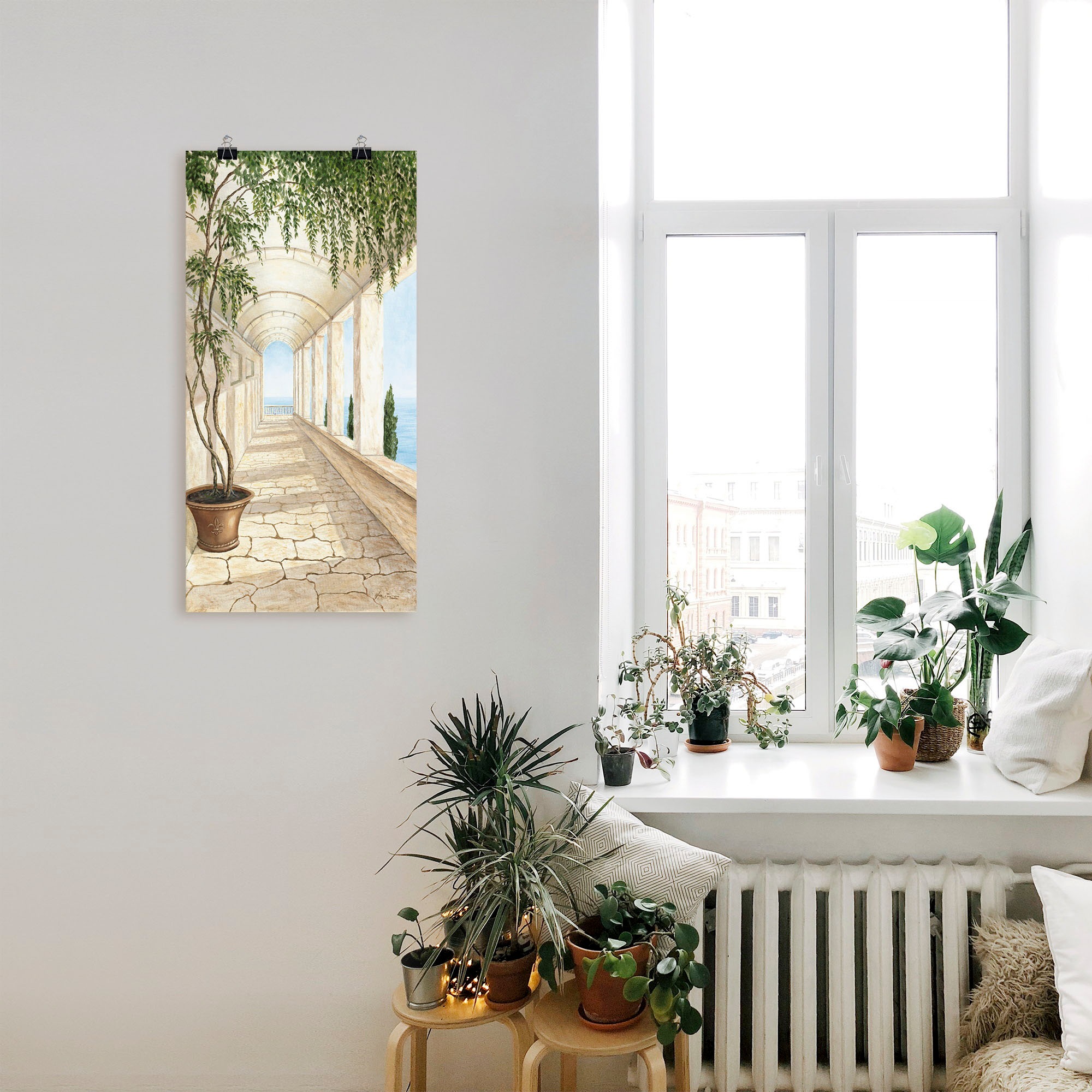 Artland Wandbild "Capri" Gebäude 1 Stk. tlg. als Alubild, Outdoorbild, Lein günstig online kaufen