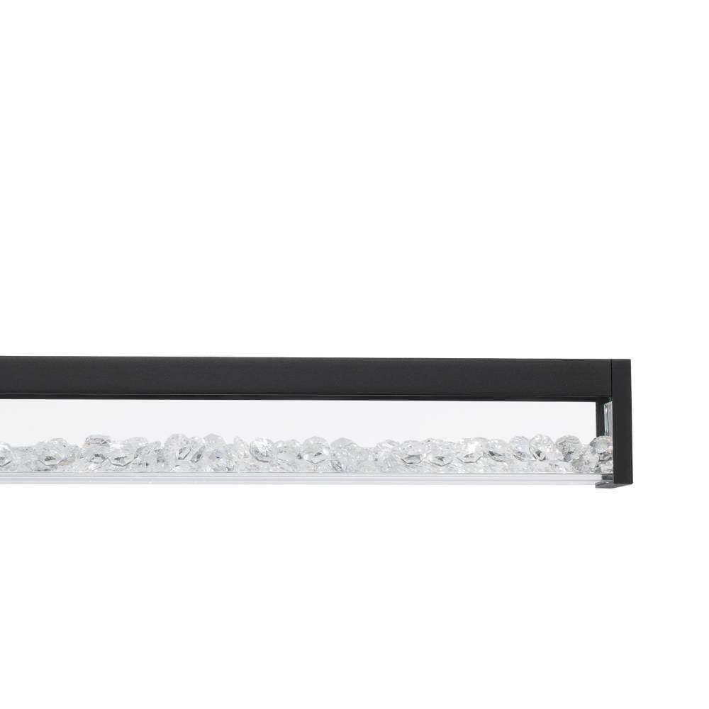 EGLO Hängeleuchte »CARDITO 1«, 6 flammig, Leuchtmittel LED-Modul | LED fest integriert, Pendelleuchte, Metall in Schwarz mit klaren Glas-Kristallen, dimmbar