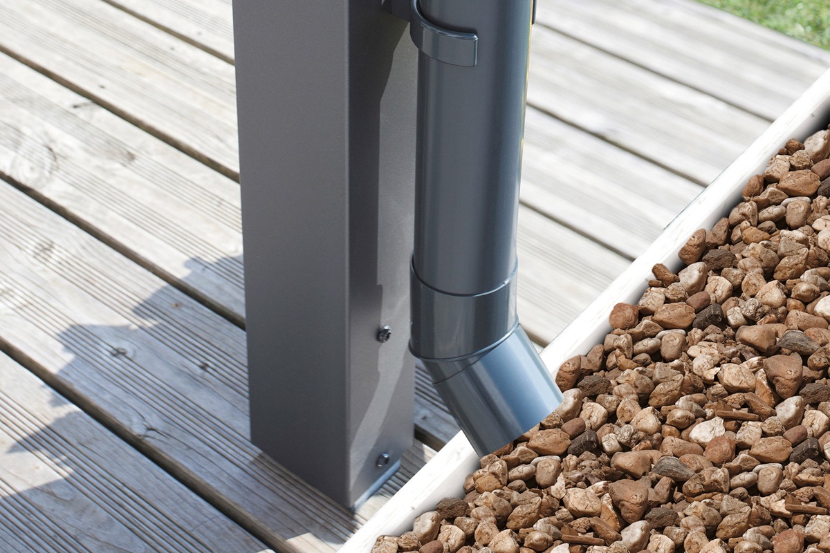 Skanholz Terrassendach »Modena«, 541 cm Breite, verschiedene Tiefe