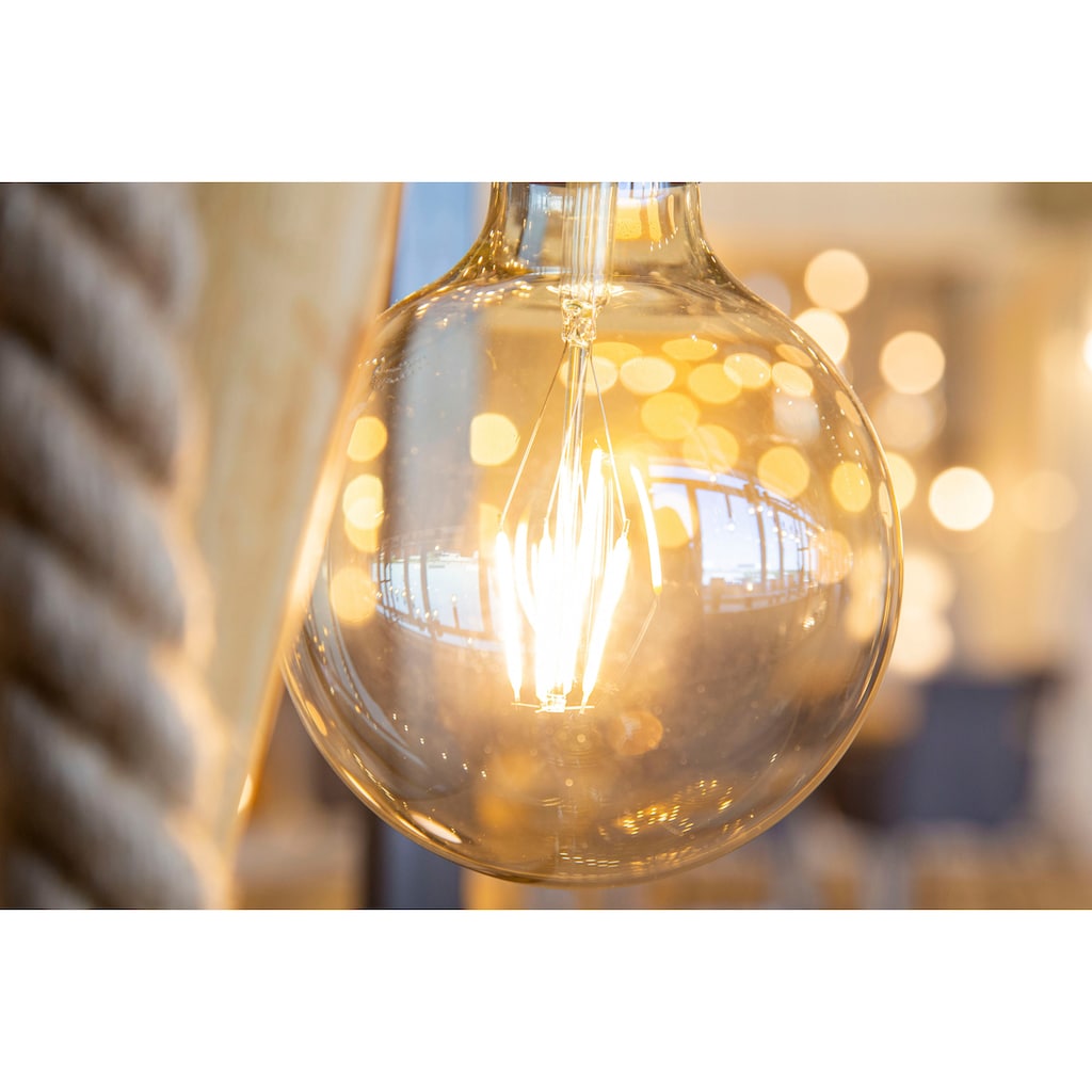 Home affaire LED Stehlampe »Roggenburg«, 1 flammig-flammig, Leuchtmittel wechselbar, Fußschalter, 3-stufen schaltbar, Dimmbar