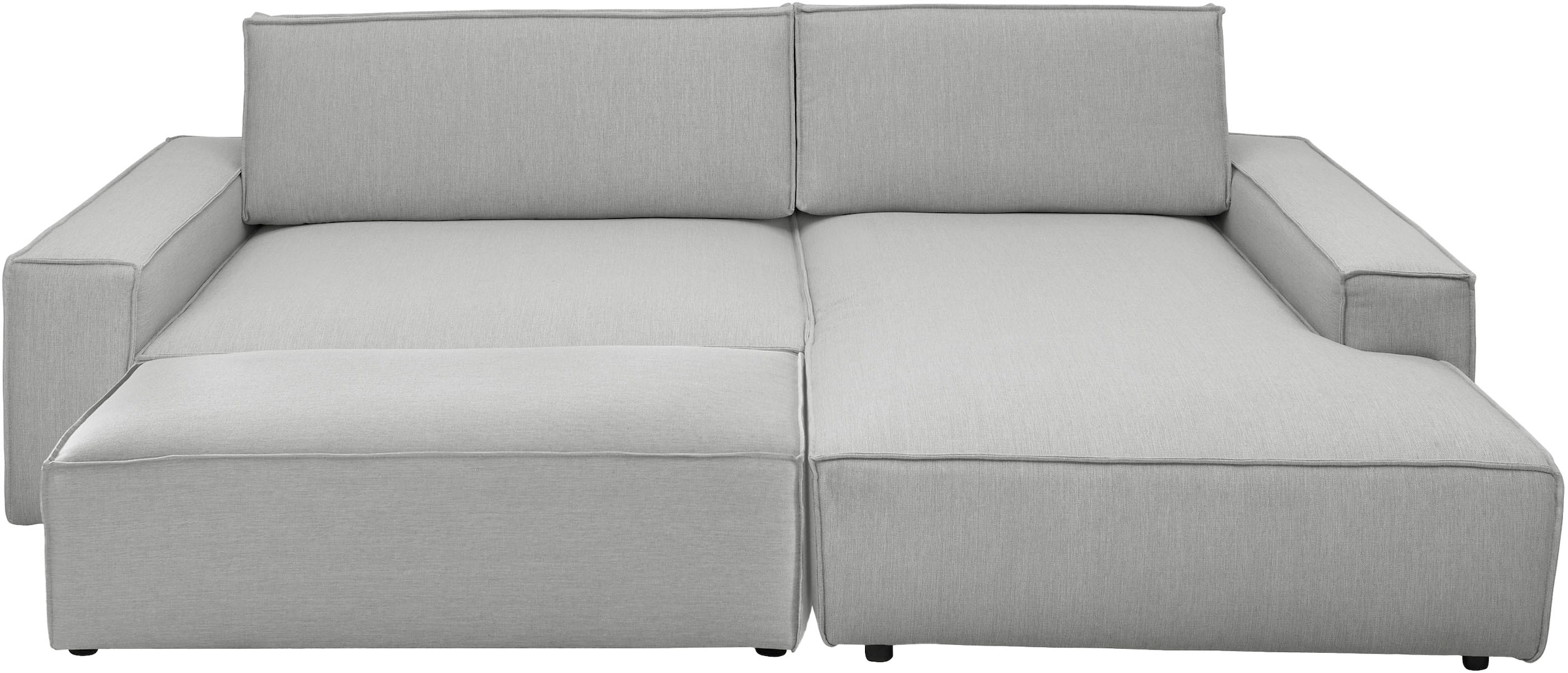Home affaire Polsterecke »NEU: SHERWOOD XXL tief, L-Form mit Schlaffunktion, Big-Sofa mit Hocker«, (Set, 2 St.), stellbar zum Schlafsofa (Krokodilverbinder), Cord, Leinenoptik