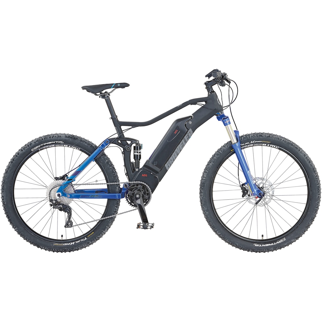 Prophete E-Bike »Graveler e8000«, 10 Gang, Shimano, Deore XT, Mittelmotor 250 W, (inkl. Dämpferpumpe)