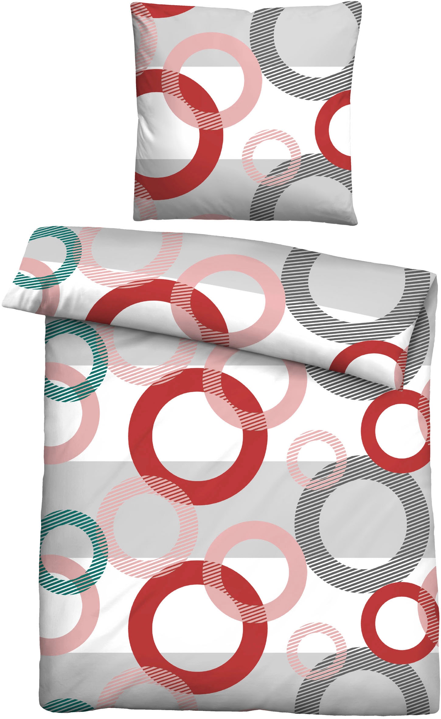 Castell - Markenbettwäsche Bettwäsche »0040568« 2 Stk. tlg. hautsympathisch, 100% Baumwolle, Reißverschluss, ganzjährig nutzbar