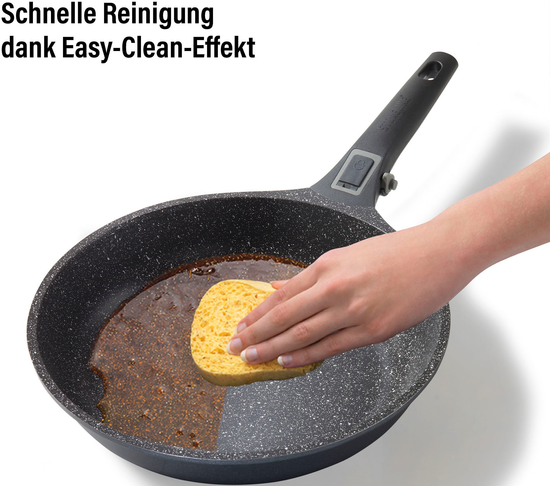 STONELINE Bratpfanne »Imagination PLUS« Aluminiumguss einzigartige Steinpartikel-Beschichtung, Induktion