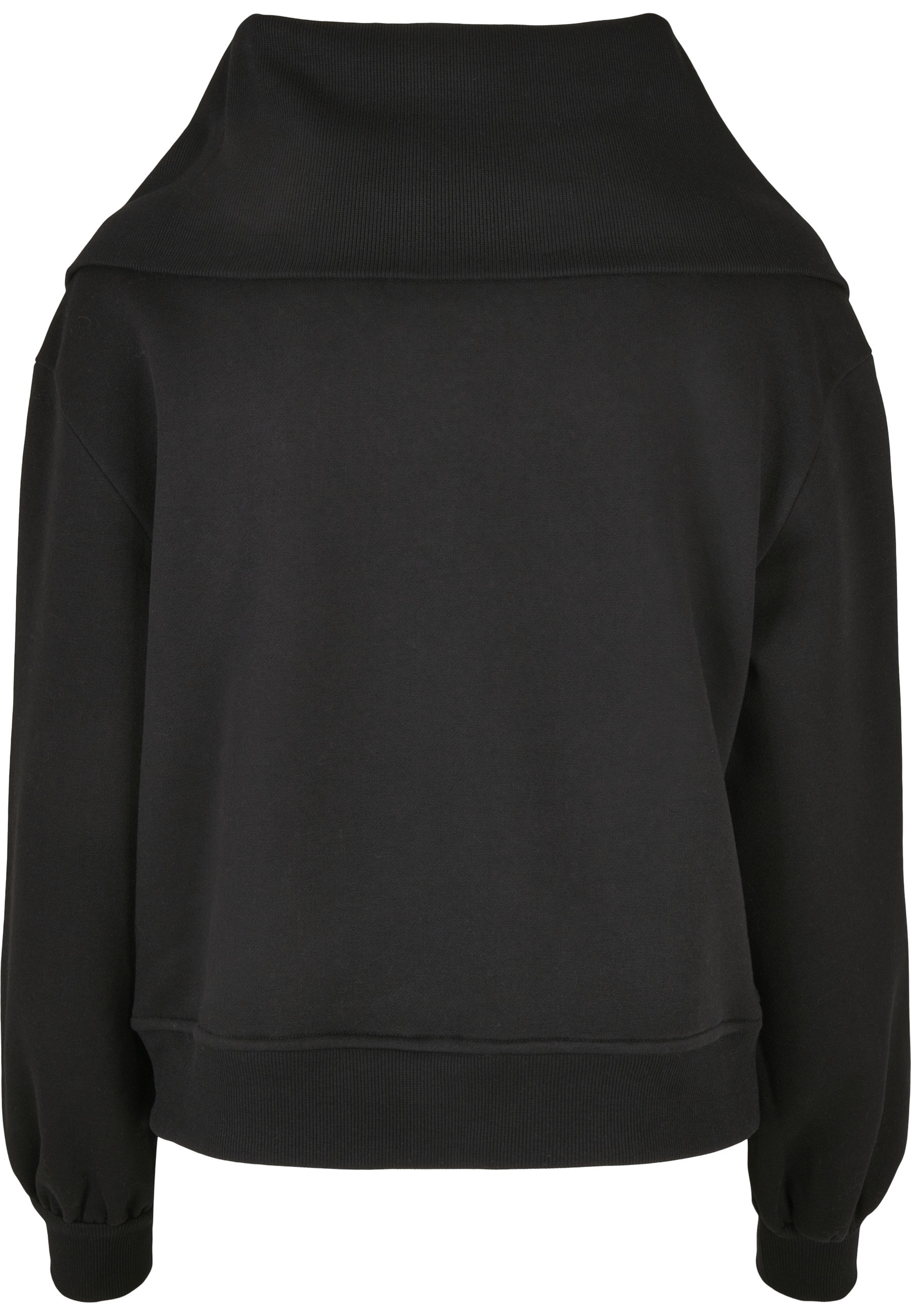 URBAN CLASSICS Sweater »Urban Classics Damen Ladies Oversized High Neck Troyer Crew«, 1 Stk.

