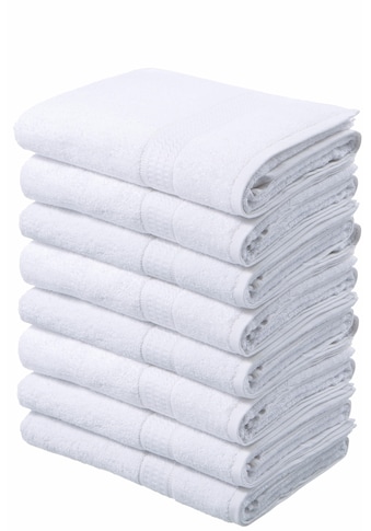 my home Handtücher »Juna«, (8 St.), im Set, Handtuchset mit feiner Struktur-Bordüre,... kaufen