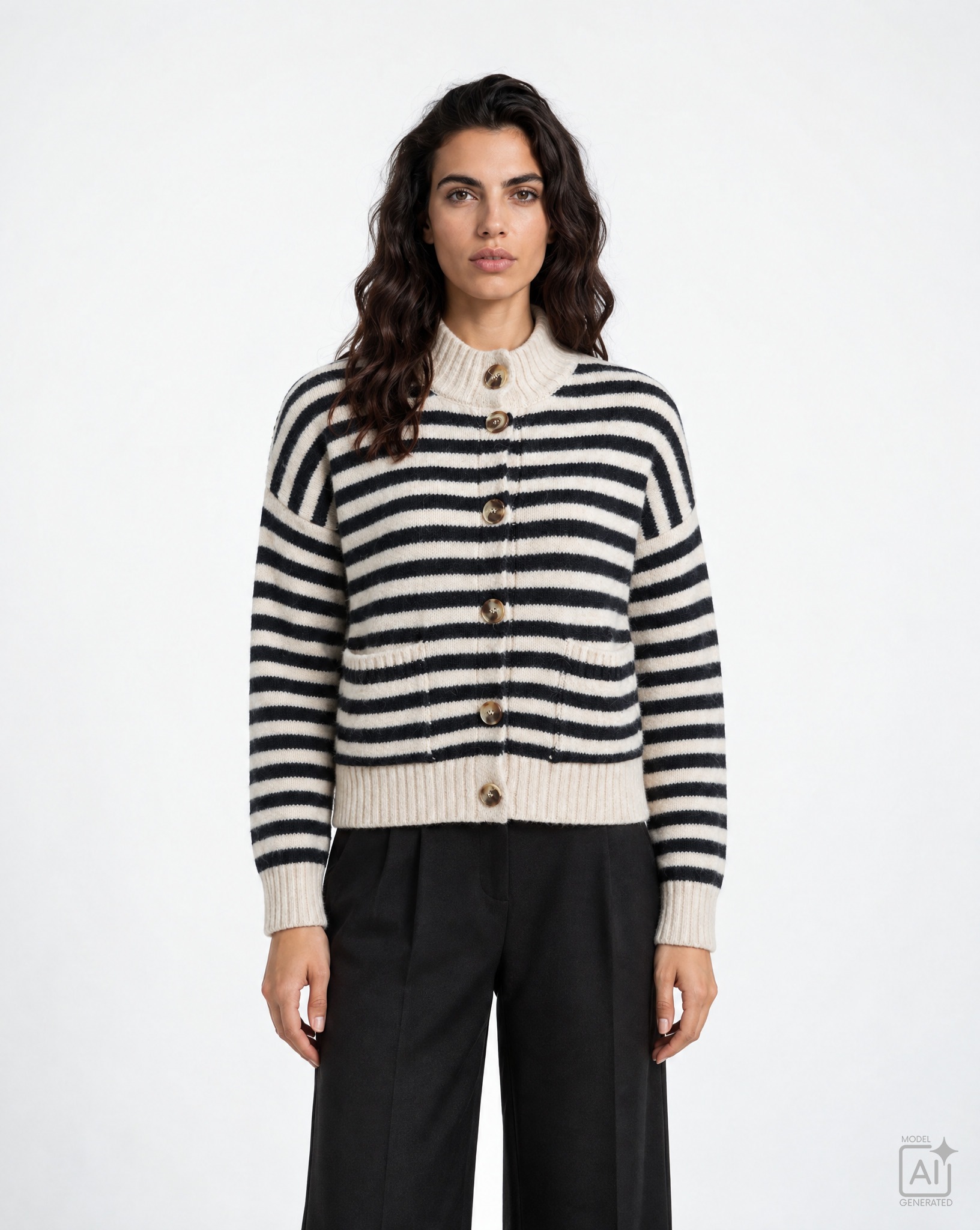 Milano Italy Strickjacke mit Taschen
