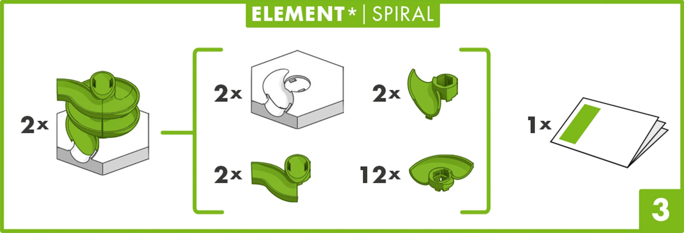 Ravensburger Kugelbahn-Bausatz »GraviTrax Element Spiral«, Made in Europe