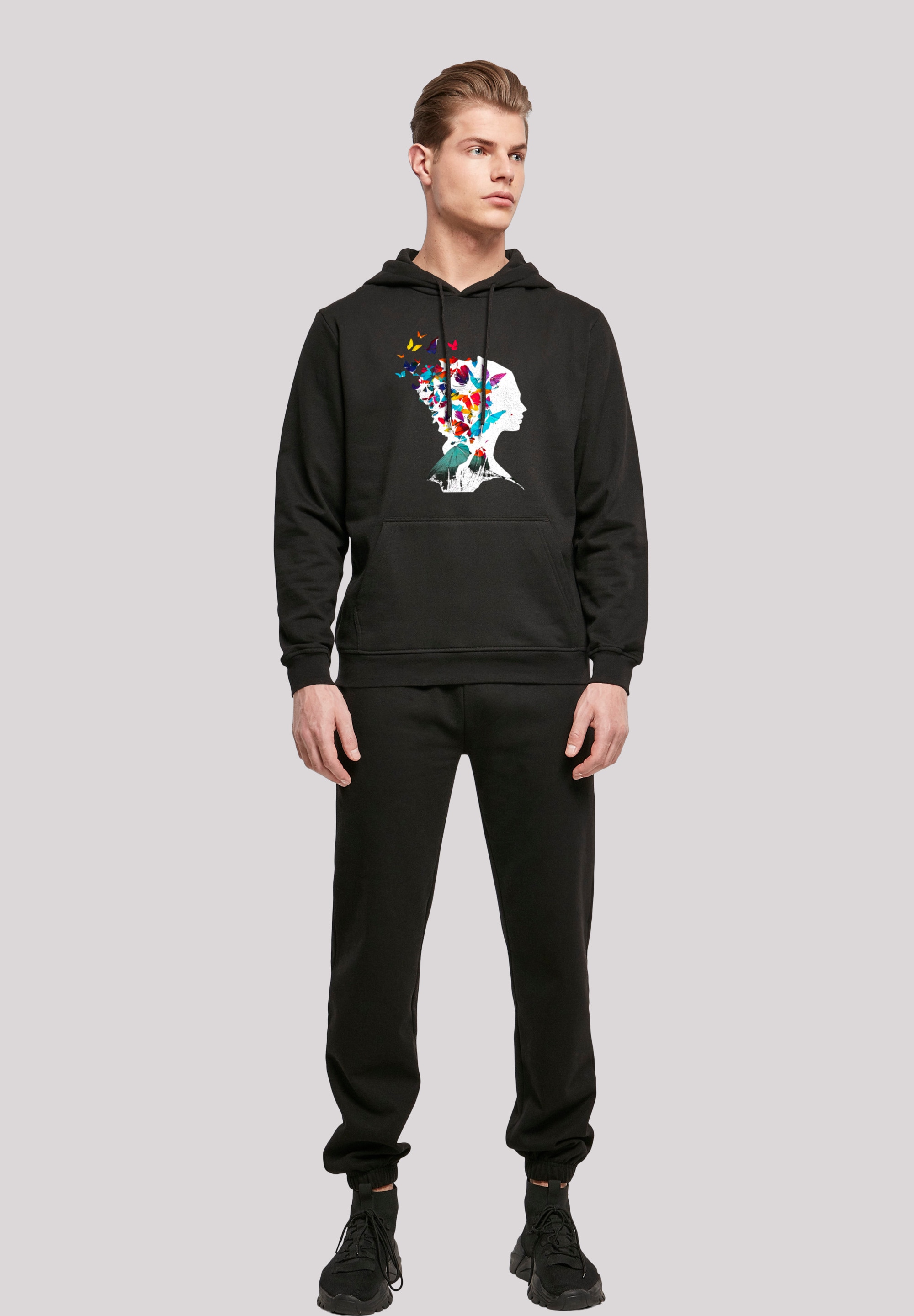 F4NT4STIC Kapuzenpullover »Schmetterling Silhouette HOODIE«, Print ▷  bestellen | BAUR