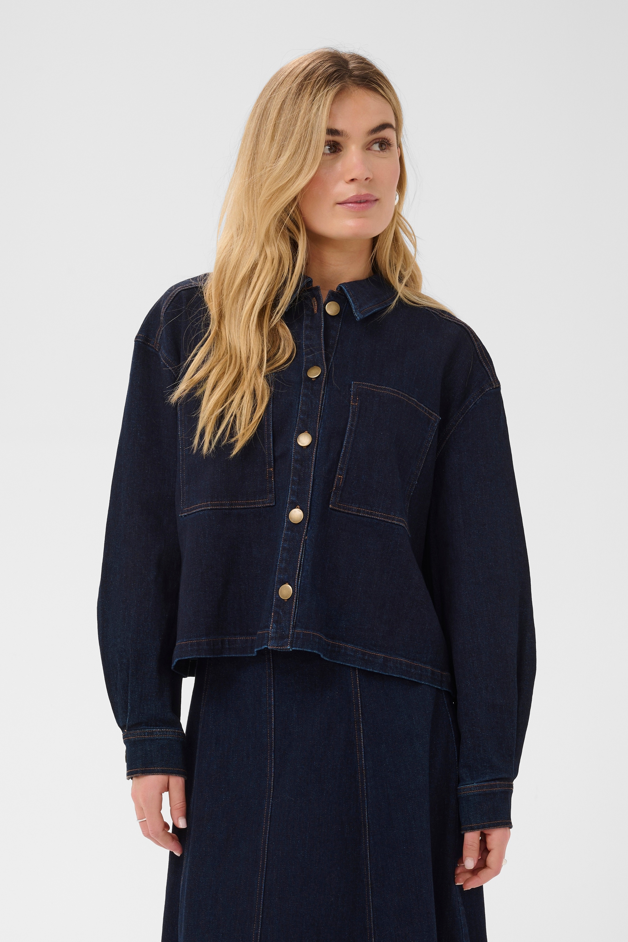 Saint Tropez Jeansbluse »Jeanshemd SambrinaSZ«