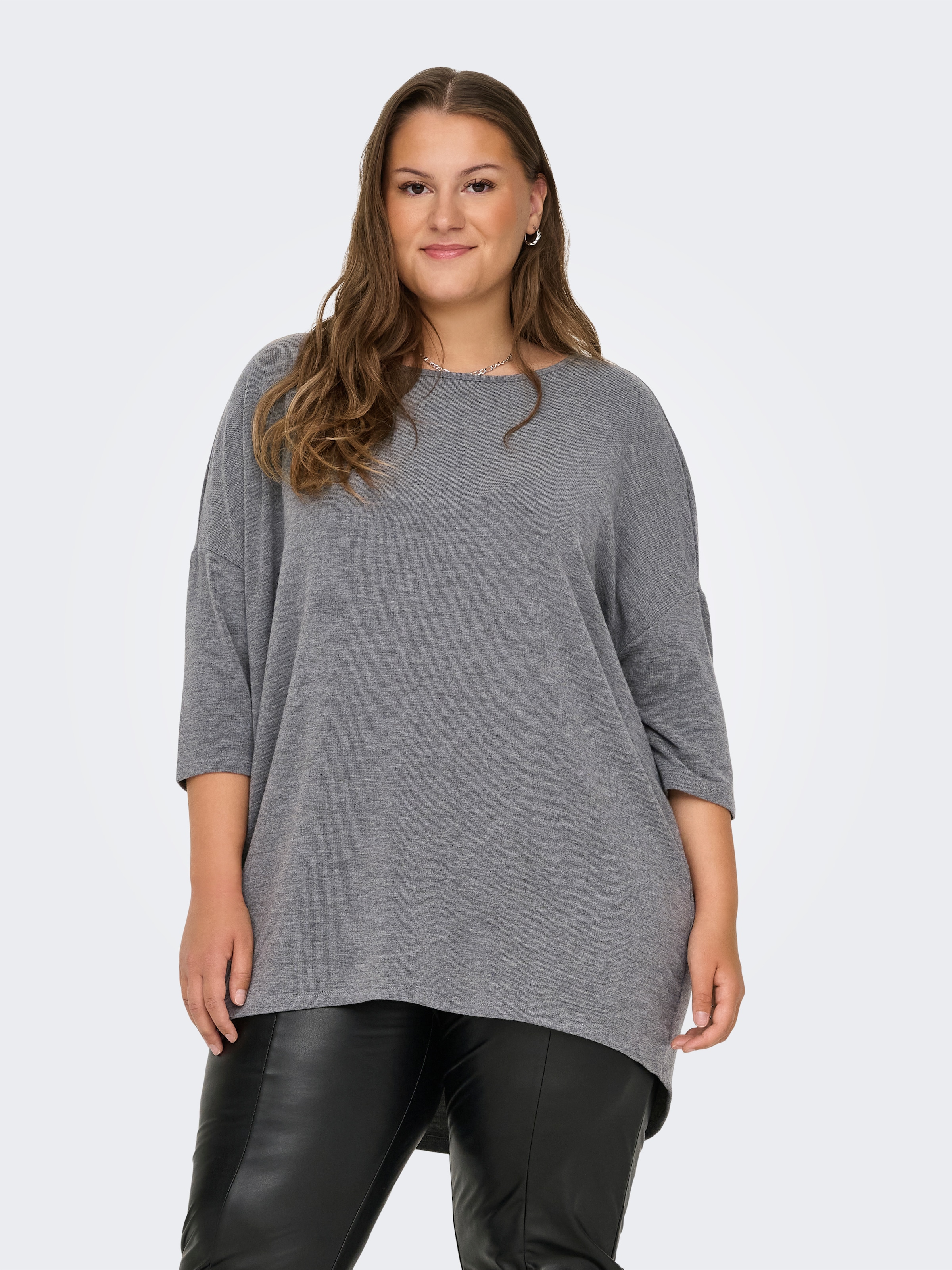 ONLY CARMAKOMA "CARLAMOUR 3/4 TOP JRS NOOS" Materialmix, loose fit günstig online kaufen