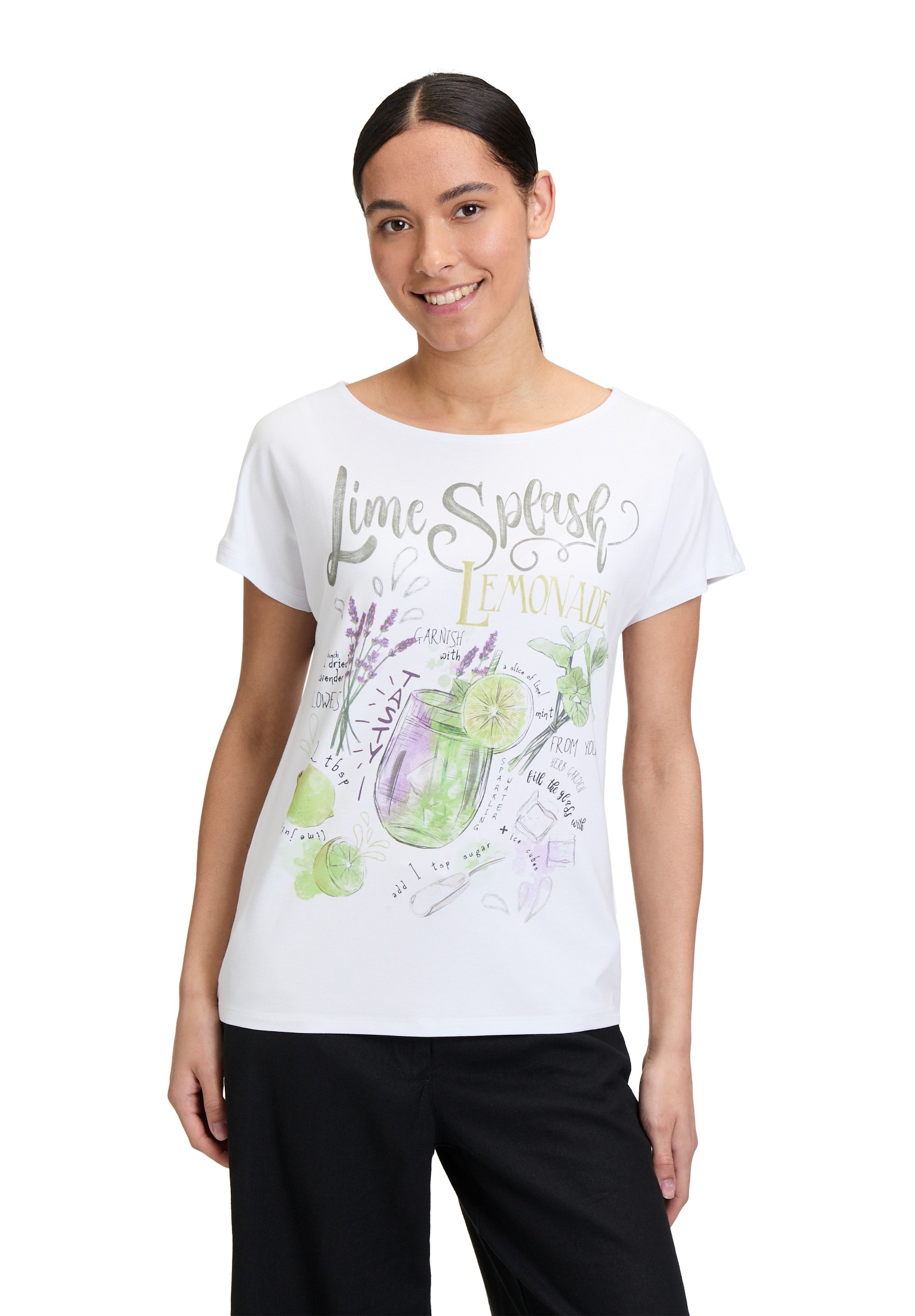 Betty Barclay Kurzarmshirt "Betty Barclay Damen Basic Shirt mit U-Boot-Auss günstig online kaufen
