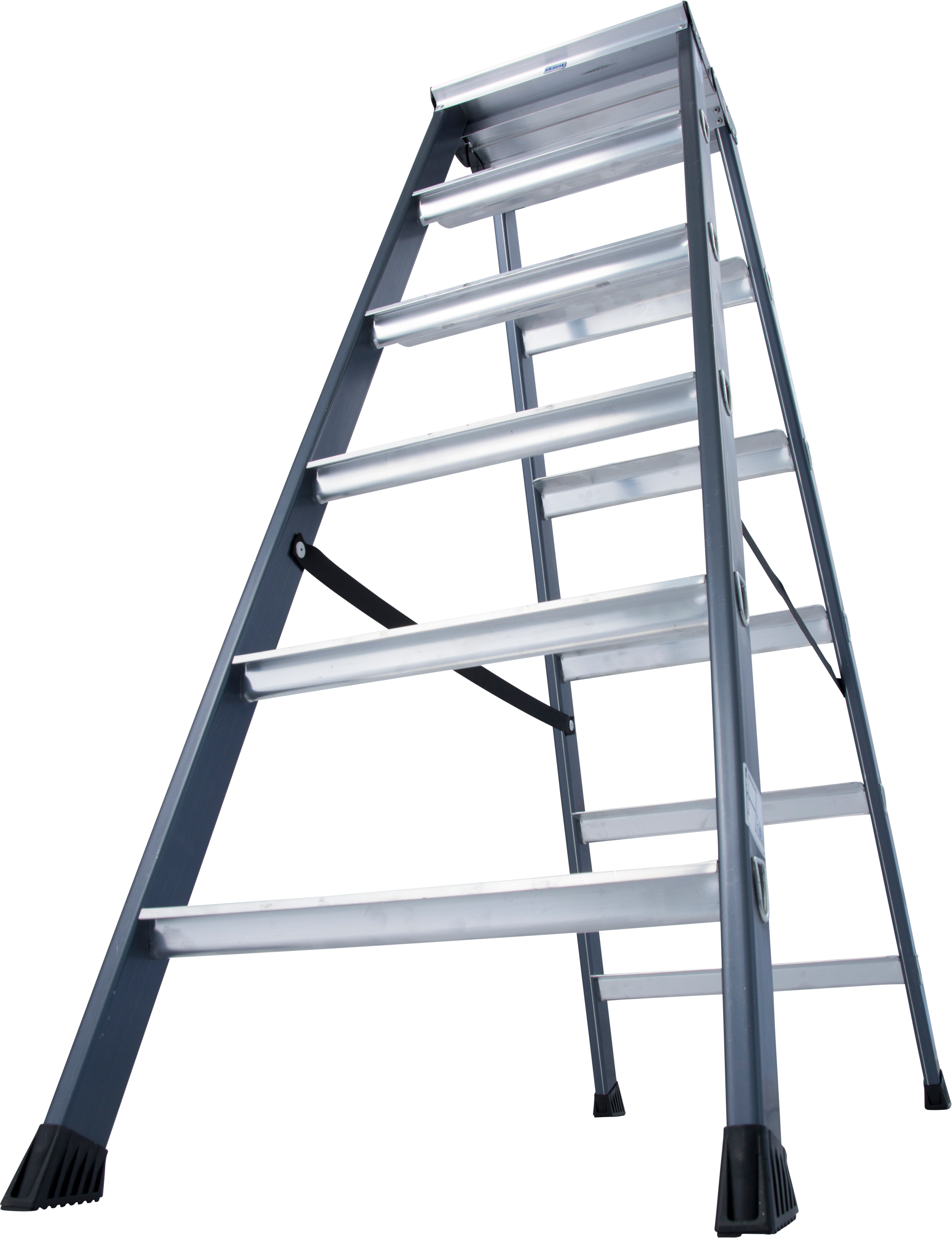 KRAUSE Doppelleiter »SePro D«, Alu eloxiert, 2x6 Stufen, Arbeitshöe ca. 285 cm