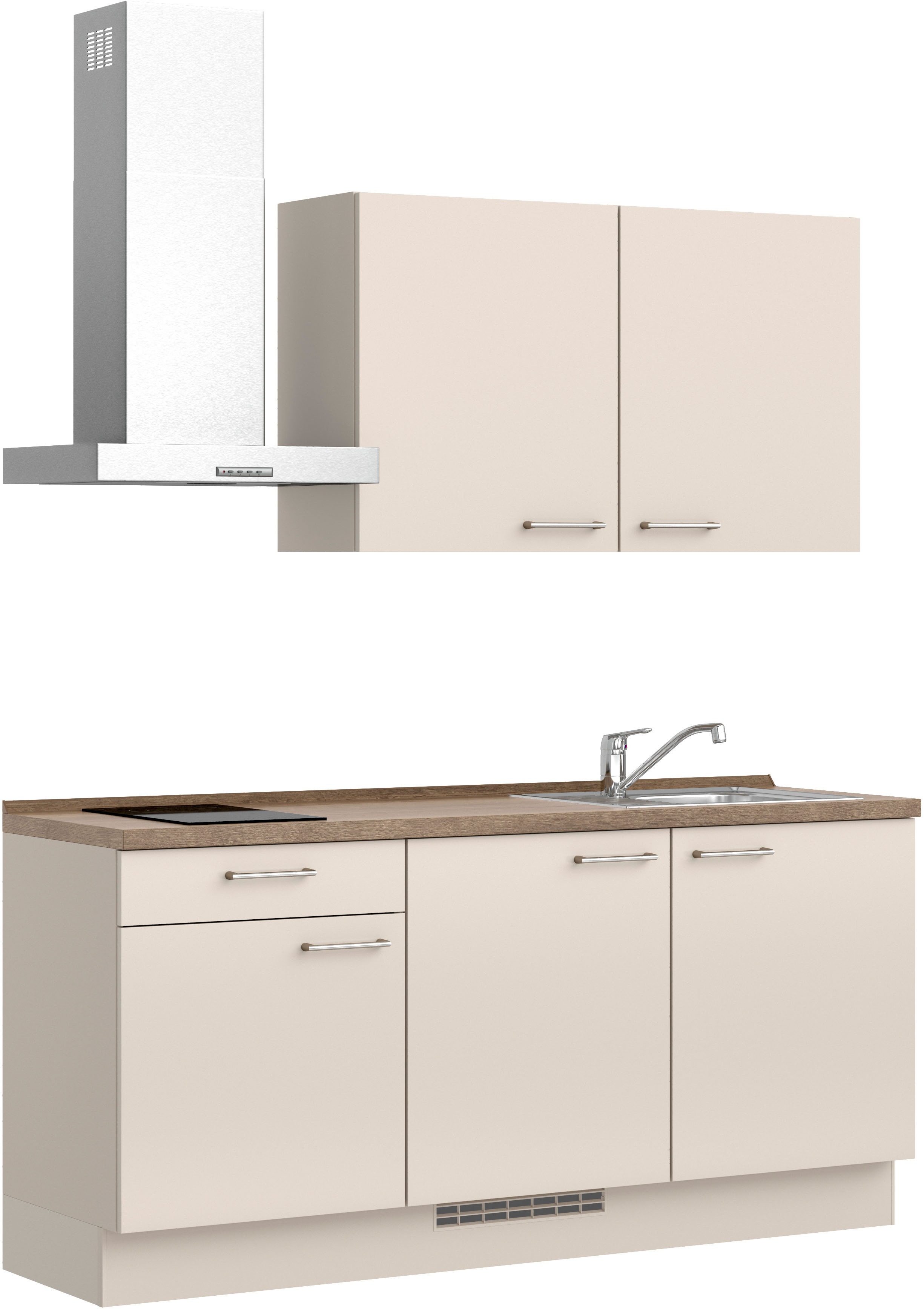 Thumbnail - nobilia Küchenzeile ""Laser I",Ausrichtung wählbar, Breite 180 cm" vormontiert, wahlw. mit unterschiedlichen E-Geräten-S...