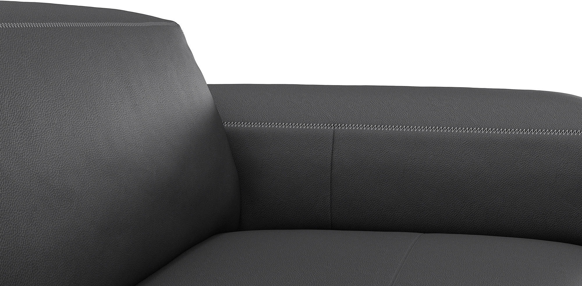 FLEXLUX Ecksofa »Lucera Chaislongue rechts oder links, L-Form, bequem«, modern & anschmiegsam, Kaltschaum, Stahl-Wellenunterfederung