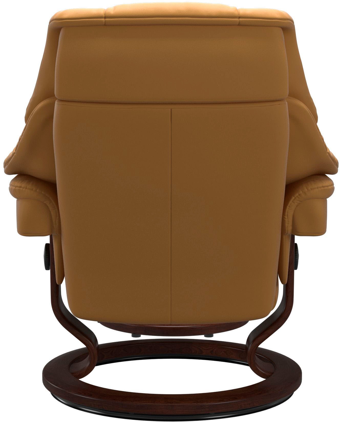 Stressless® Relaxsessel »Reno«, (Set, Relaxsessel mit Hocker), mit Hocker, mit Classic Base, Größe S, M & L, Gestell Braun