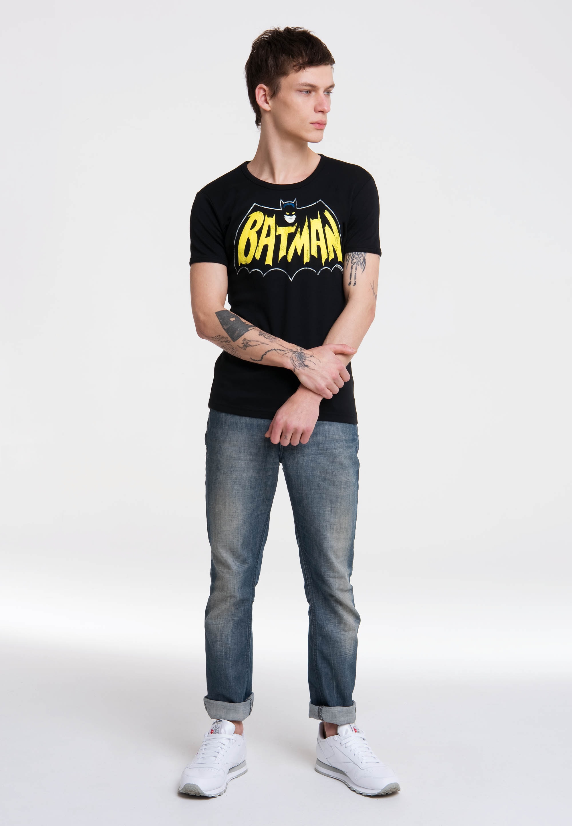 LOGOSHIRT T-Shirt "Batman – Bat", mit auffälligem Batman-Frontprint günstig online kaufen