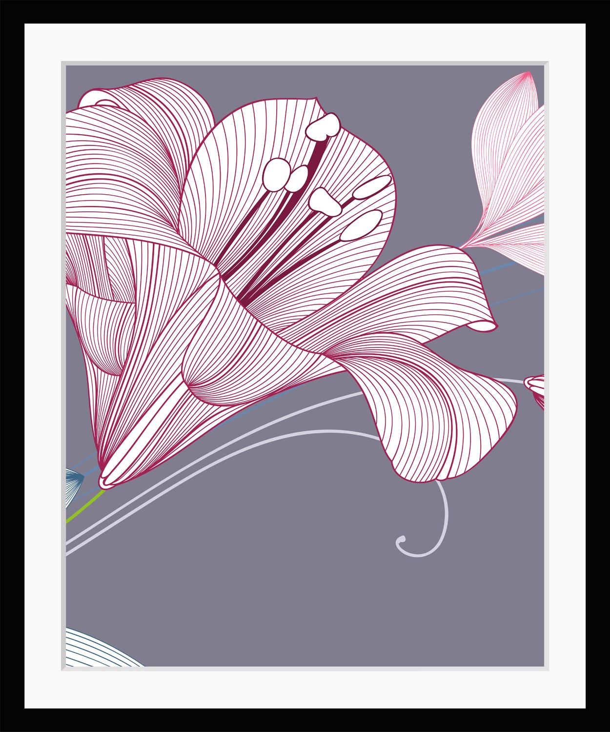 queence Bild "Alma", Blumen, (Set), Blumen, gerahmt günstig online kaufen