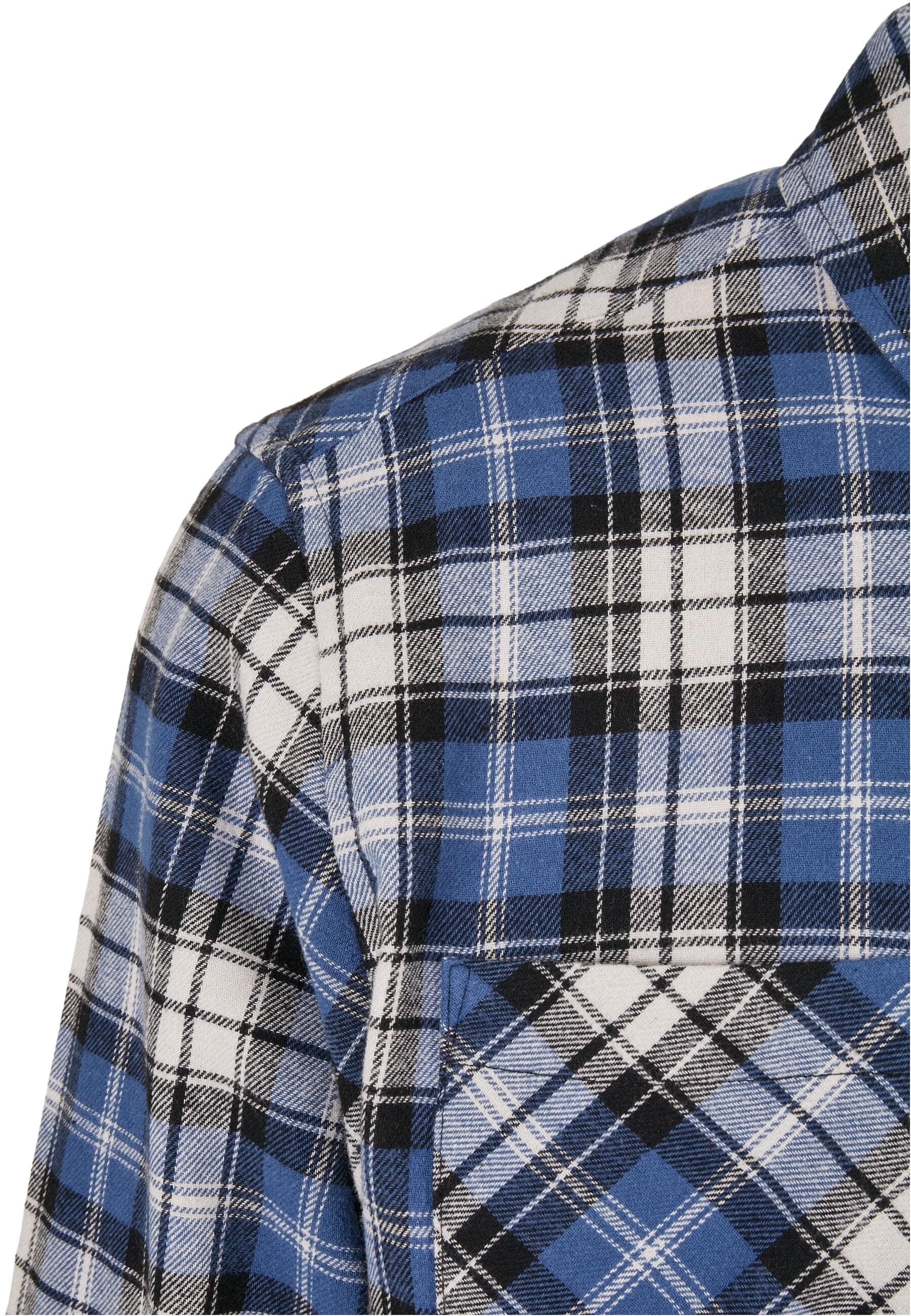 URBAN CLASSICS Langarmhemd »Urban Classics Herren Checked Roots Shirt«, (1 tlg.)
