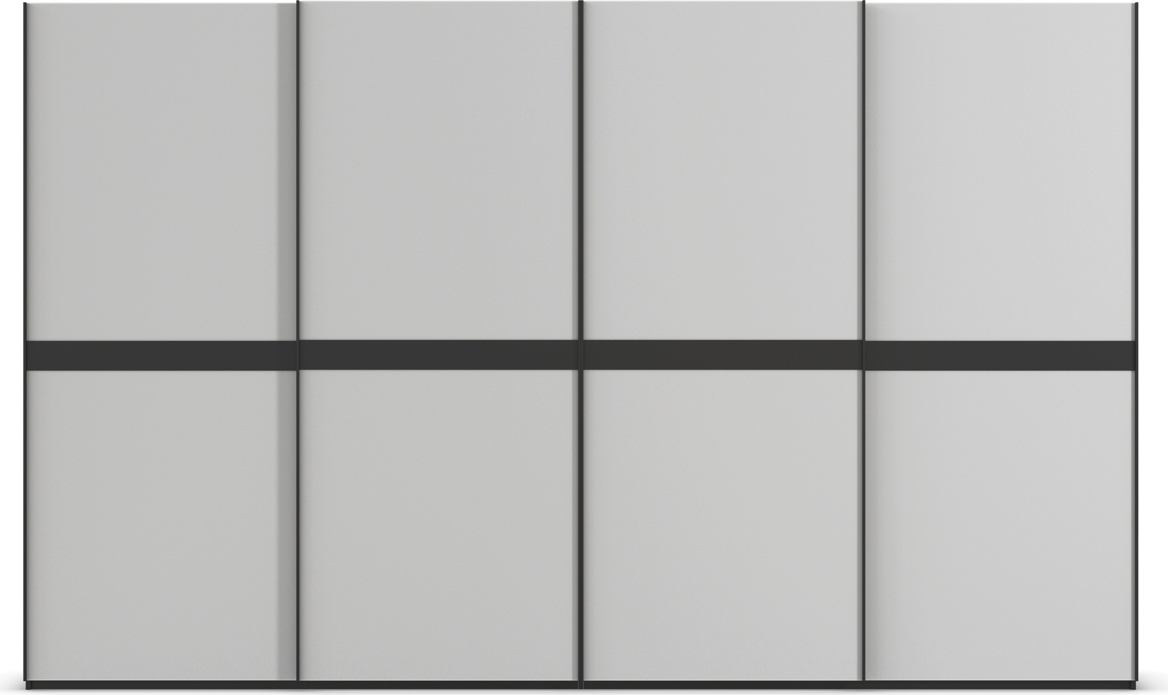 rauch Schwebetürenschrank »Kleiderschrank Schrank Garderobe Schlafzimmerschrank SCALE-LINE«, edle Optik mit Bauchbinde in Korpusfarbe mit Glasfront MADE IN GERMANY
