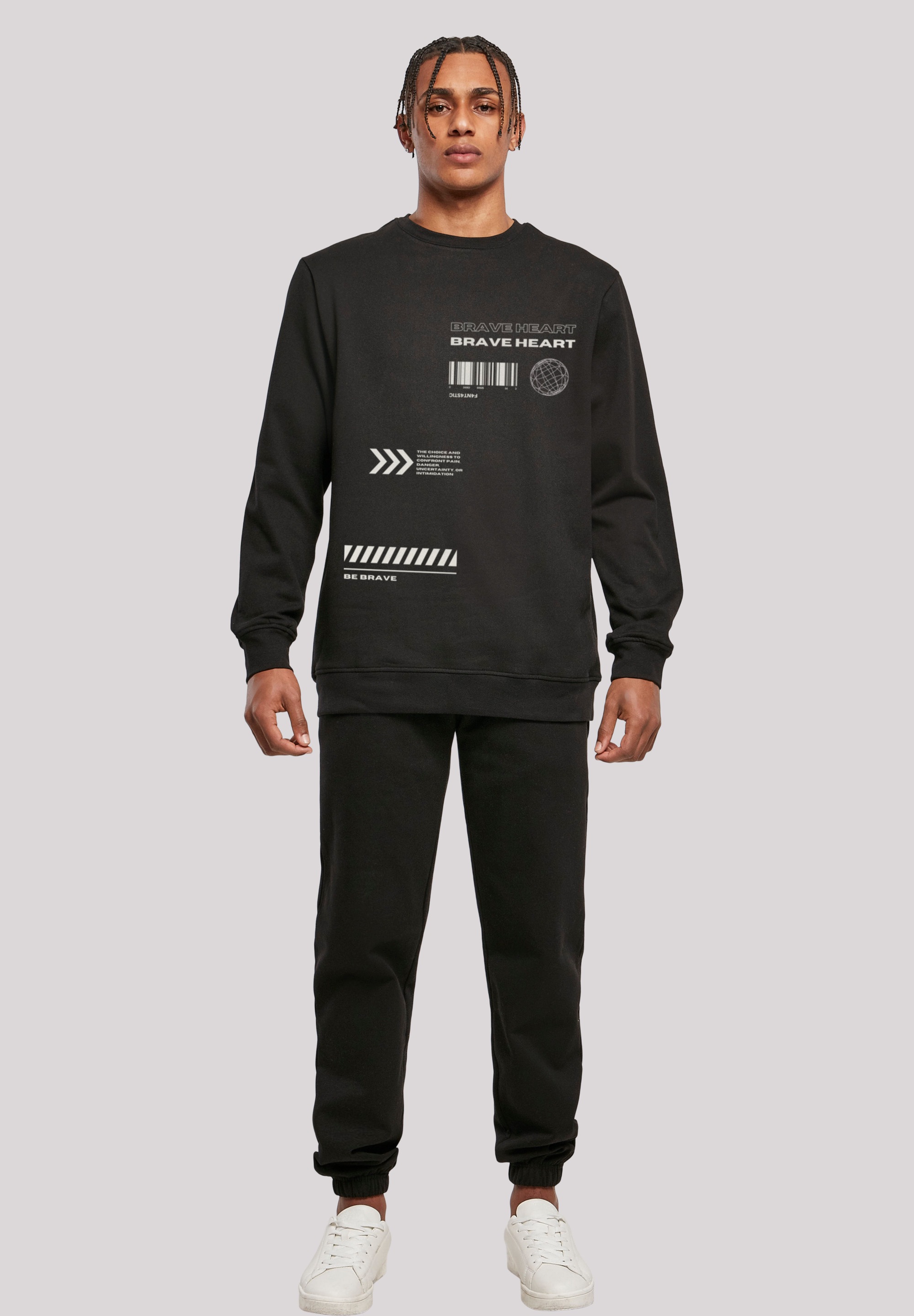 F4NT4STIC Kapuzenpullover »Brave Heart CREWNECK«, Print