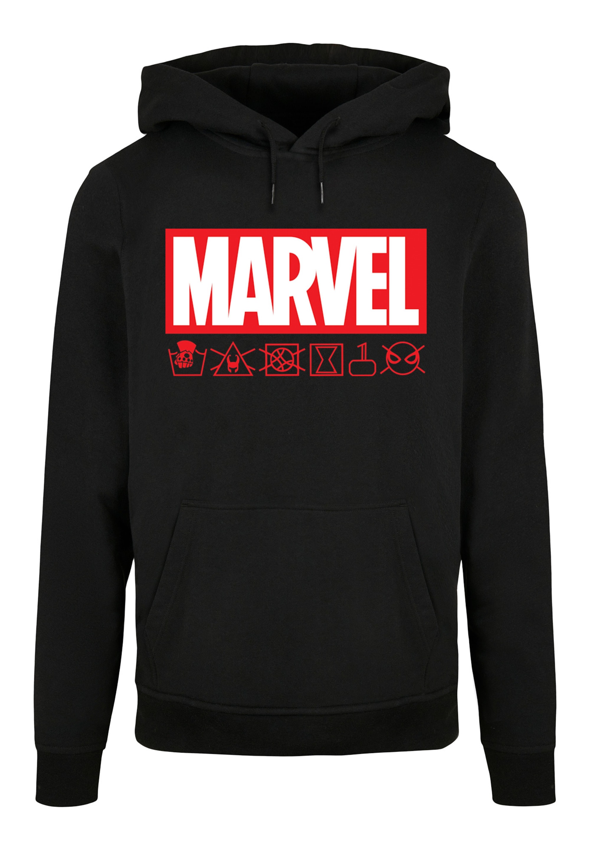 F4NT4STIC Kapuzenpullover "Marvel Logo washed Care Waschanleitung", Print günstig online kaufen