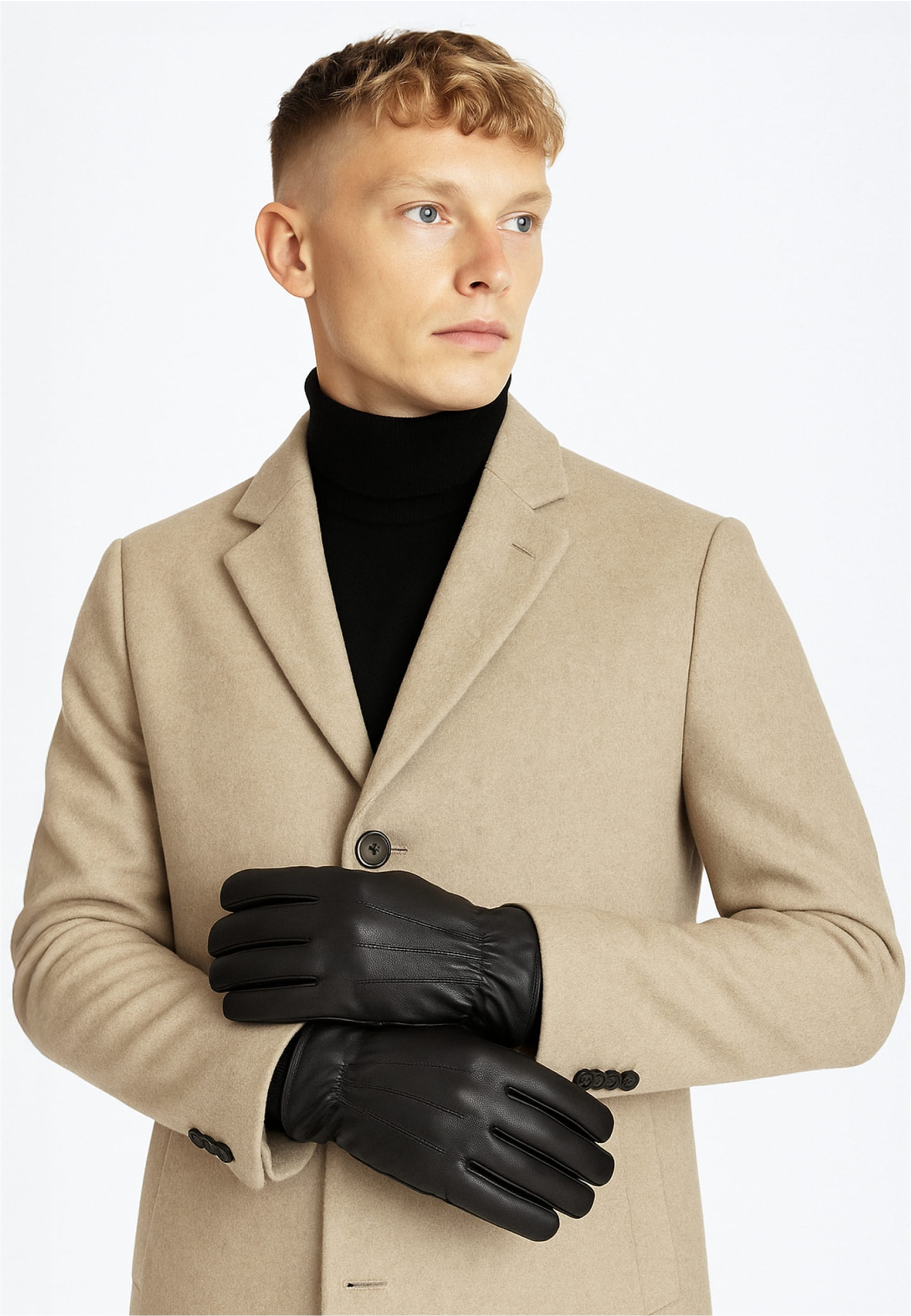 Thumbnail - Reusch Skihandschuhe "Reusch Leather Glove Man" mit winddichter, atmungsaktiver Funktion