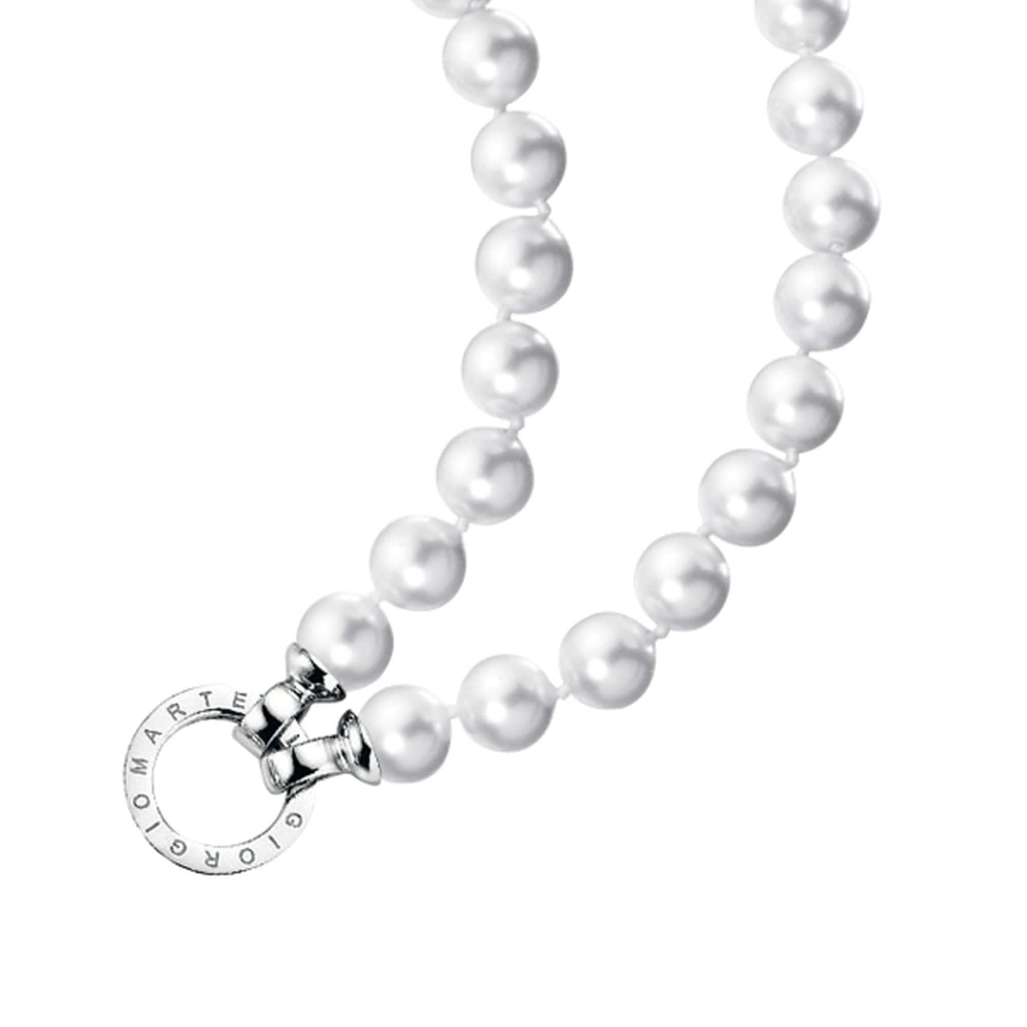 Perlenkette »Muschelkern Perlen, Ringverschluss, Silber 925«