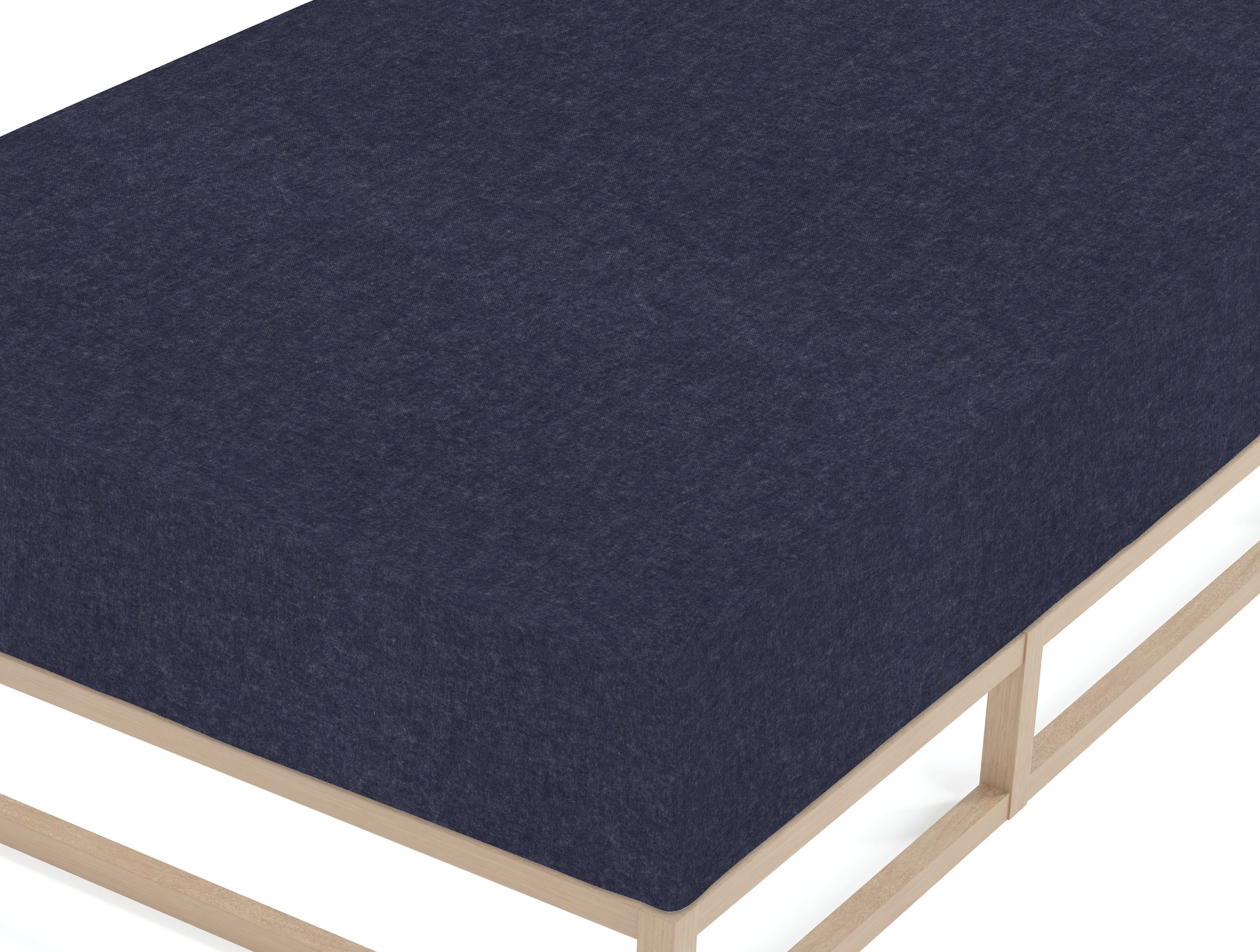 Thumbnail - Biberna Spannbettlaken "Hermal Biber, Melange-Optik, in Gr. 90x200, 140x200 oder 180x200 cm", 100% Baumwolle, weich + wa...