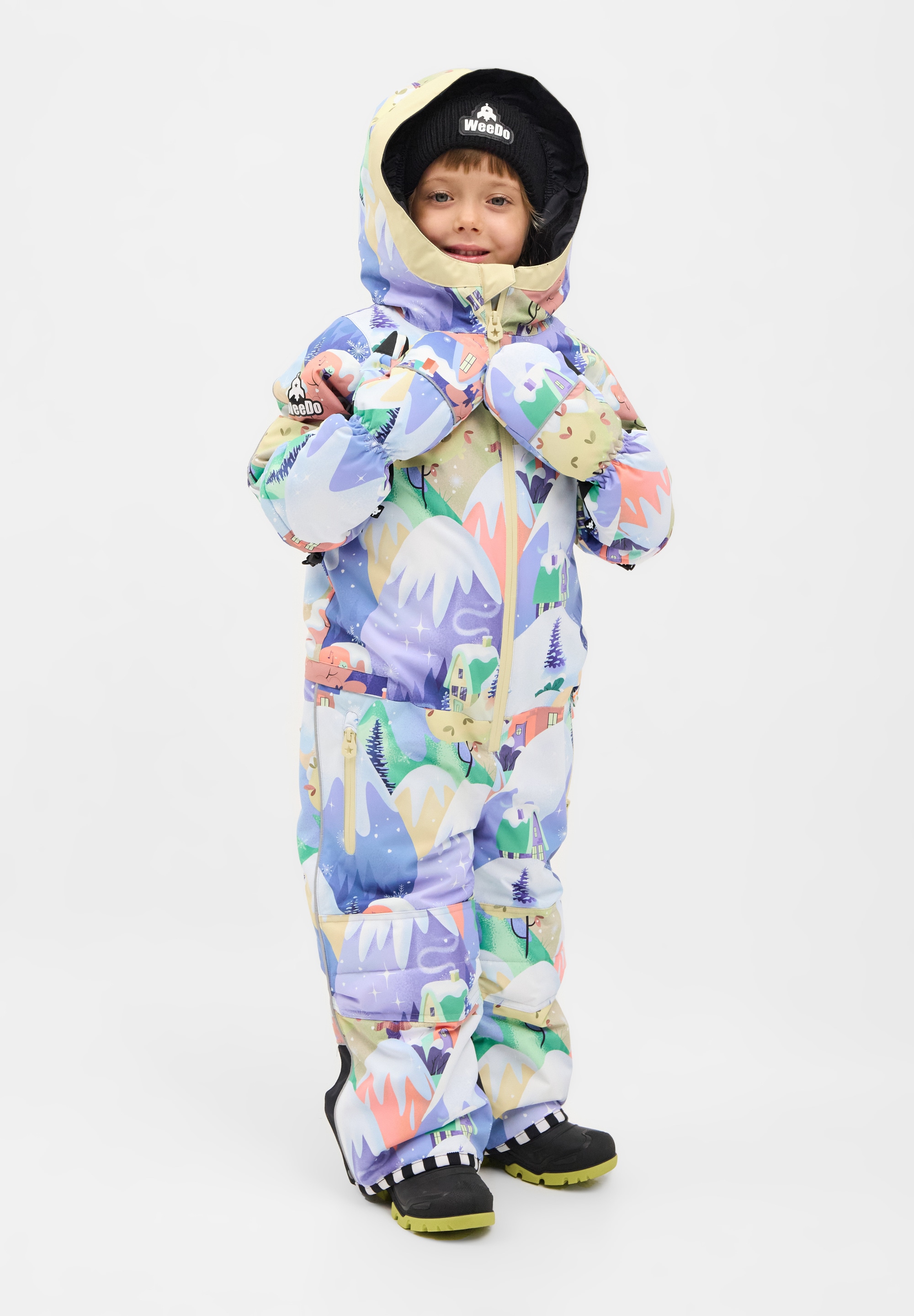 WeeDo Schneeoverall »COSMO PASTELWORLD Schneeanzug« Mitwachsender Schneeanzug