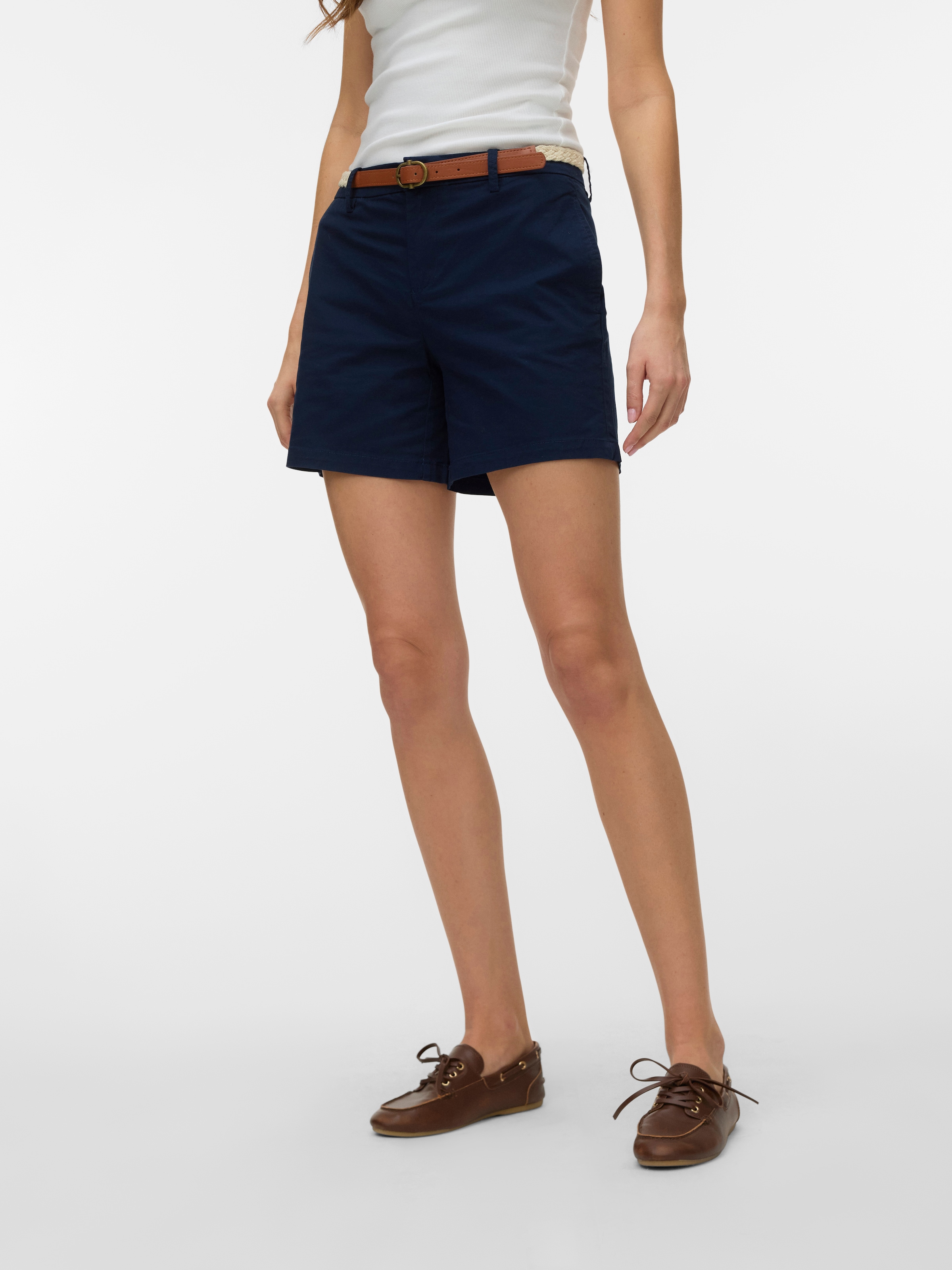 Vero Moda Chinoshorts »VMFIEBY MW TAPERED CHINO SHORT SHORTS«  Baumwollmischung