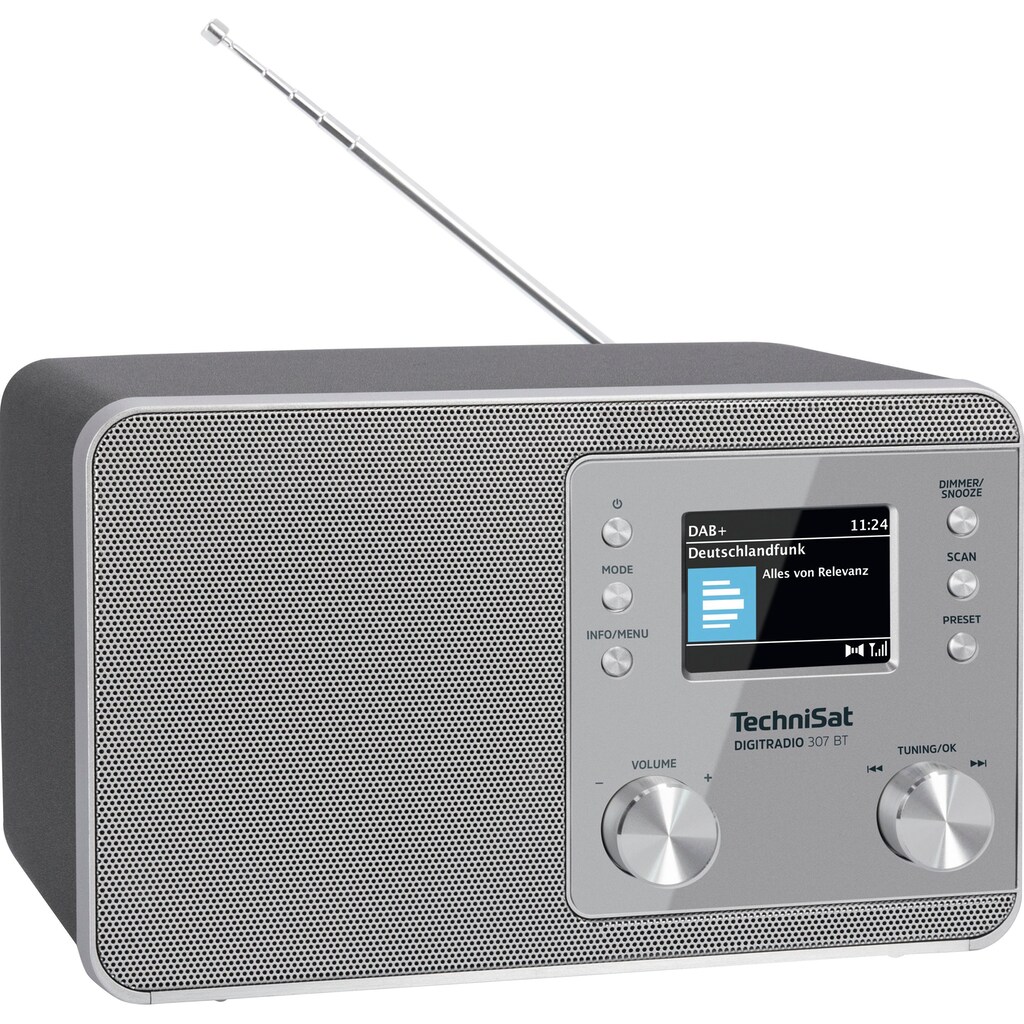 TechniSat Radio »DIGITRADIO 307 BT«, (Bluetooth Digitalradio (DAB+)-UKW mit RDS 5 W)