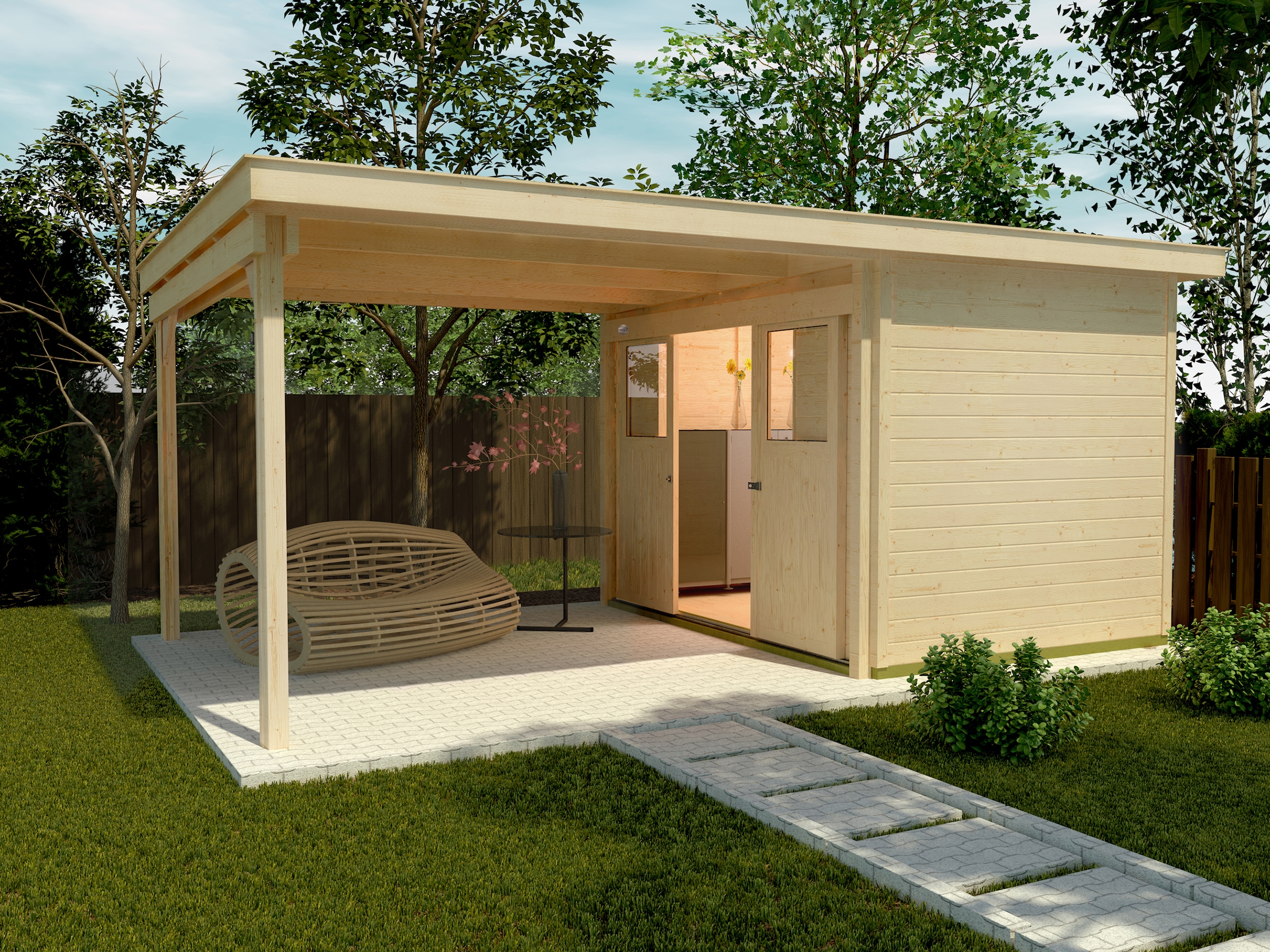 weka Gartenhaus "Loungehaus Gr.3"