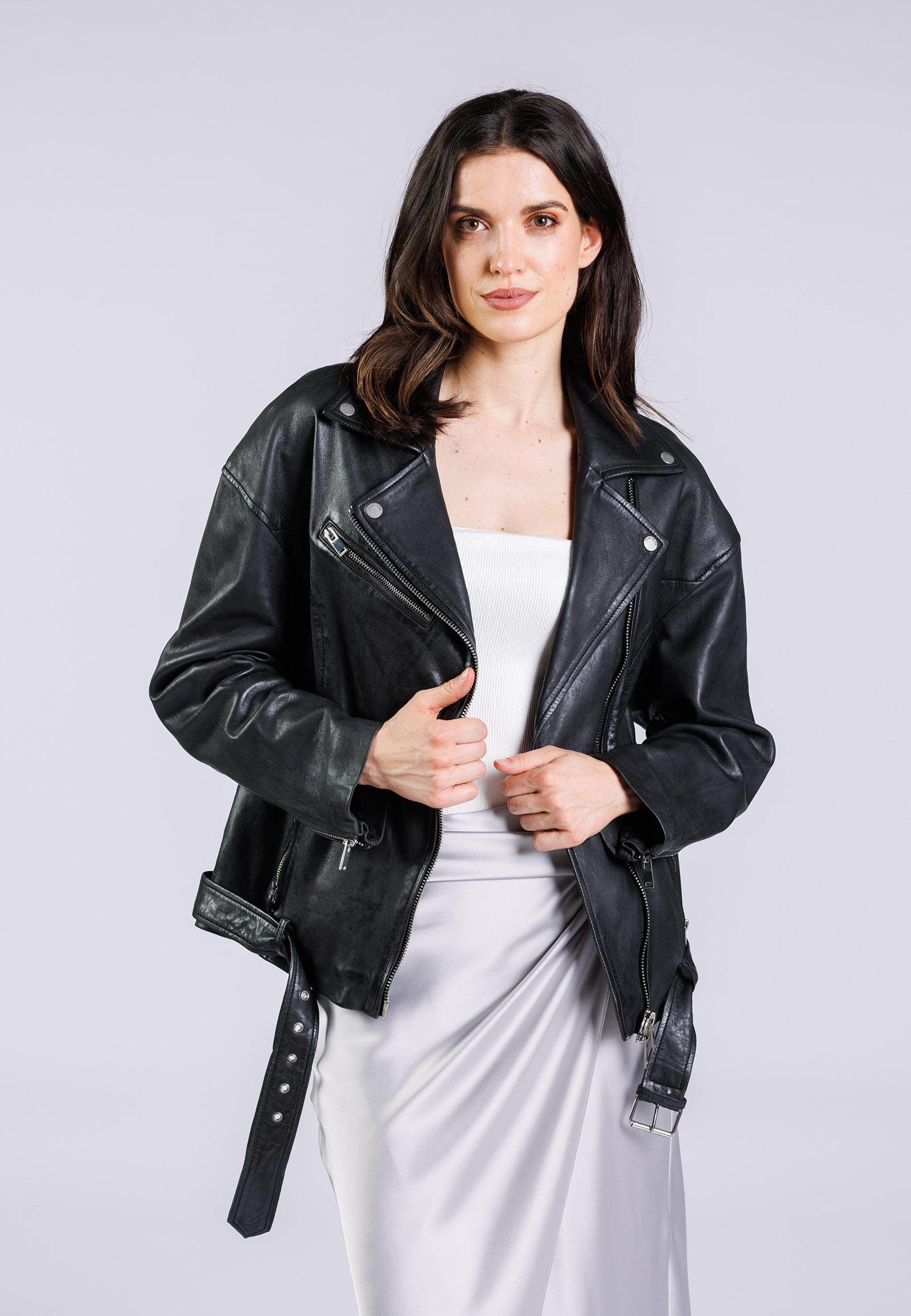 Freaky Nation Lederjacke "Anuk-FN" günstig online kaufen