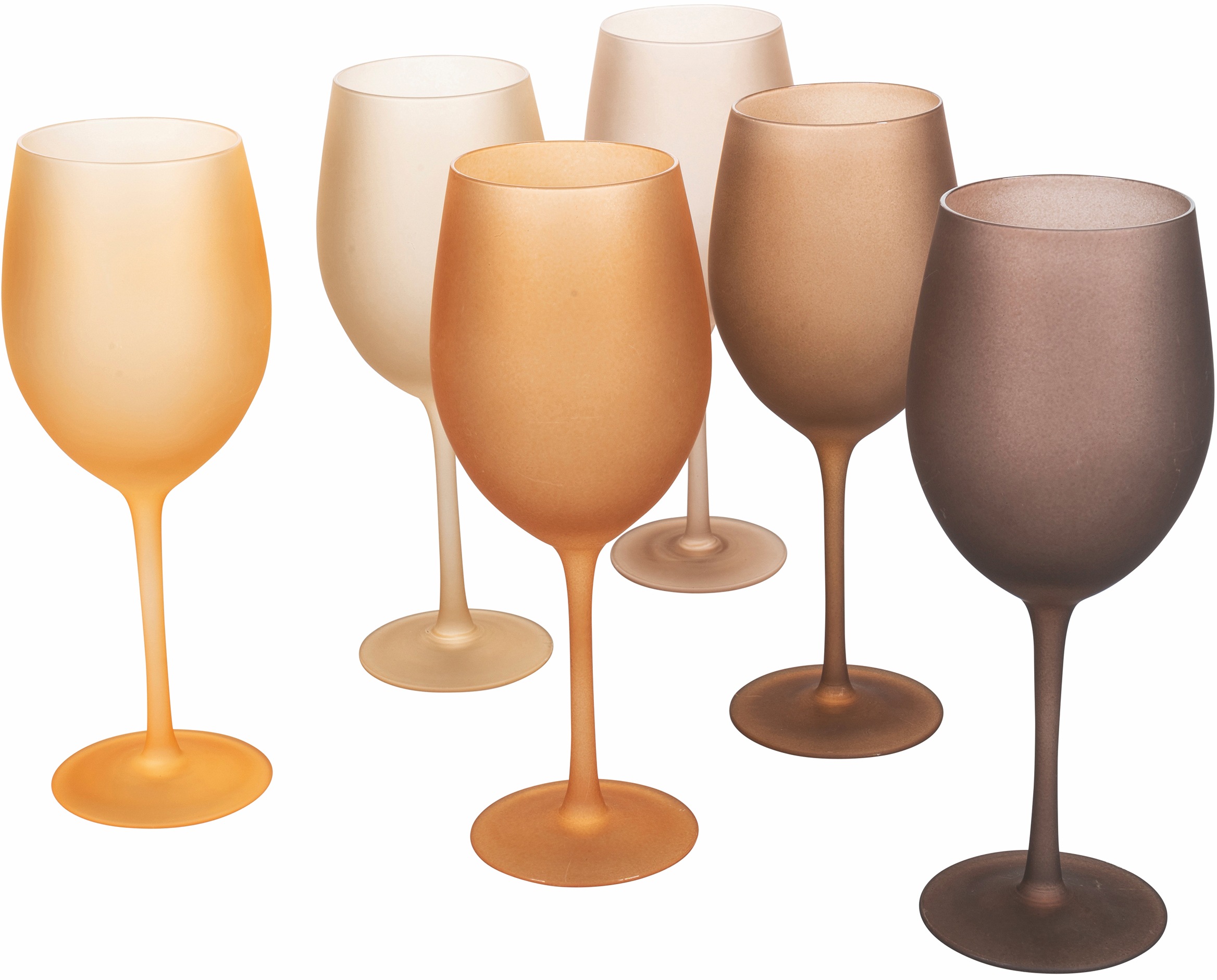 Villa d'Este Weinglas »Happy Hour Chocolate«, (Set, 6 tlg.), Gläser-Set, 6-teilig, Inhalt 550 ml