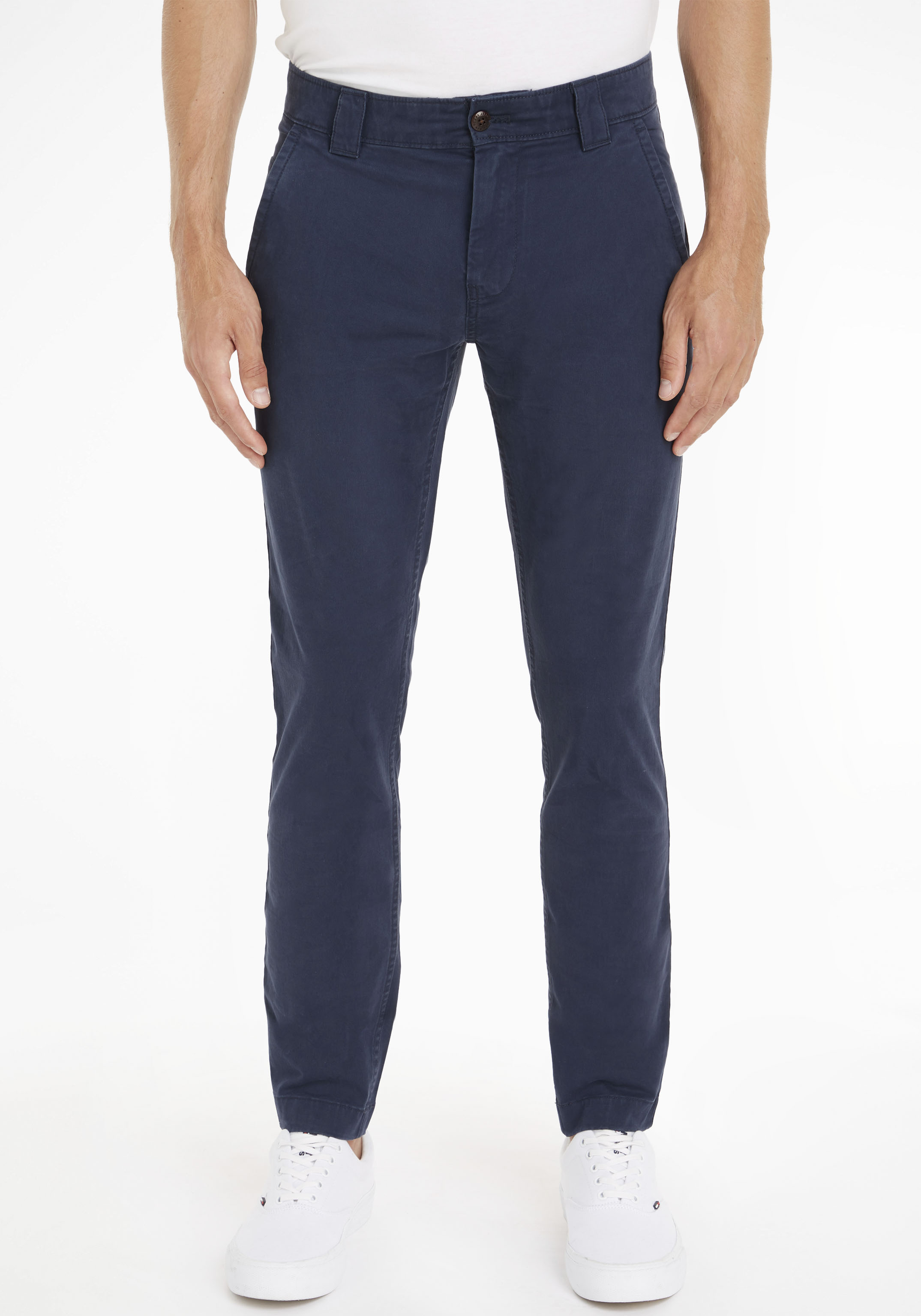 Tommy Jeans Chinohose "TJM SCANTON" mit Markenlabel