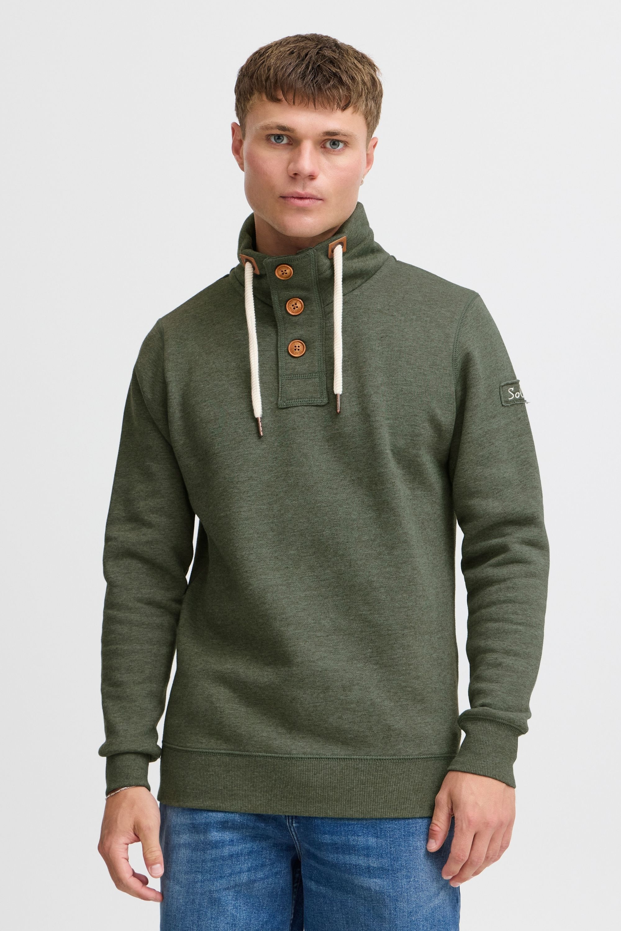 Thumbnail - Solid Stehkragenpullover "Stehkragenpullover SDTripTroyer"