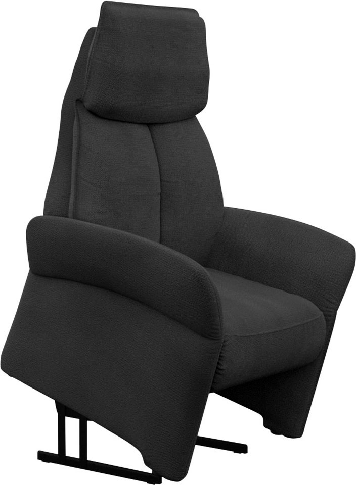 Relaxsessel ALINA "Savin", schwarz (schwarz xbo 10), B:84cm H:114cm T:88cm, Struktur fein XBO (100% Polyester), Sessel, Relaxsessel, in Größe M, Liegefläche 180cm, verstellbar, optional mit Aufstehhilfe 6