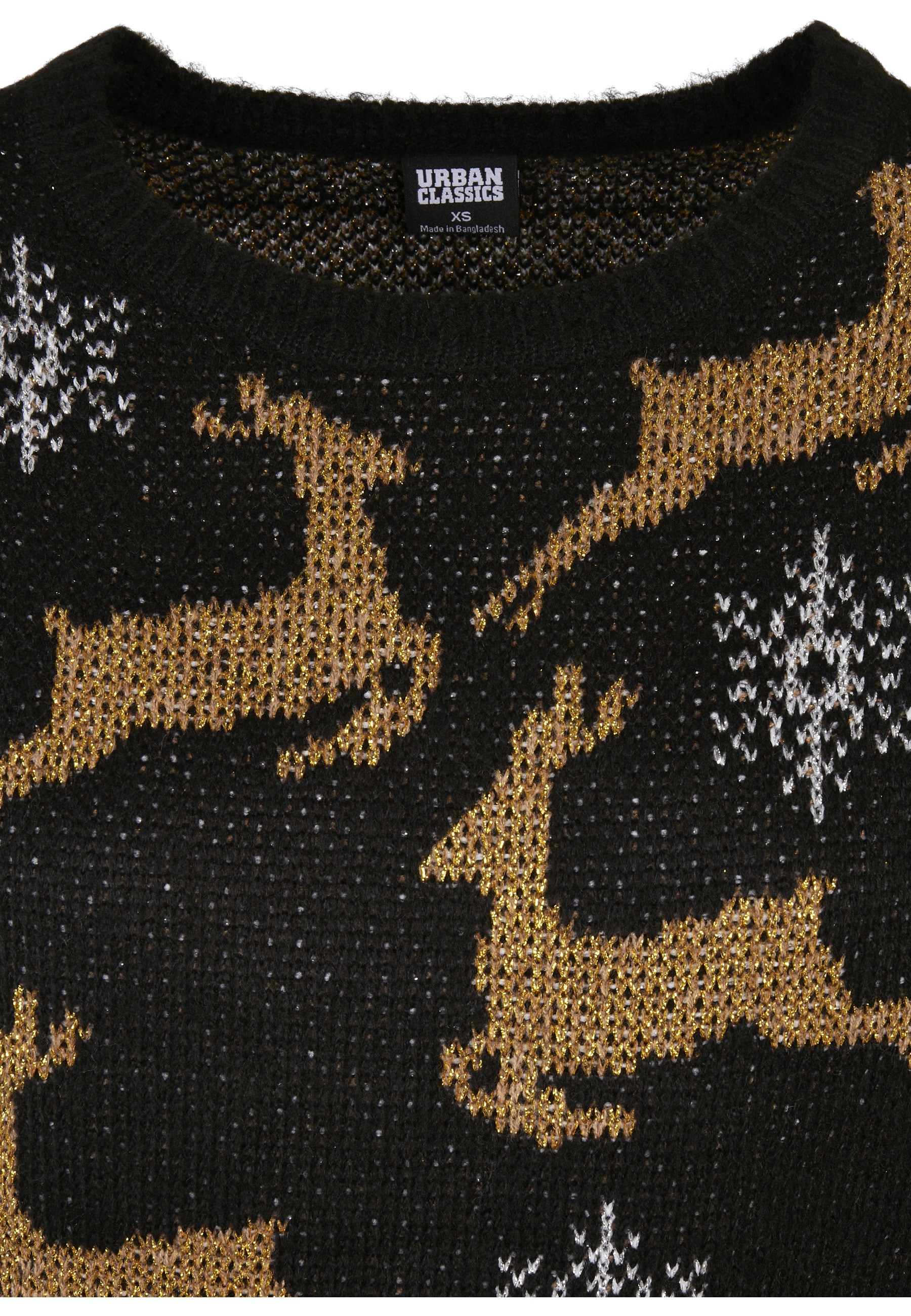 URBAN CLASSICS Rundhalspullover »Urban Classics Damen Ladies Oversized Christmas Sweater« 1 Stk.