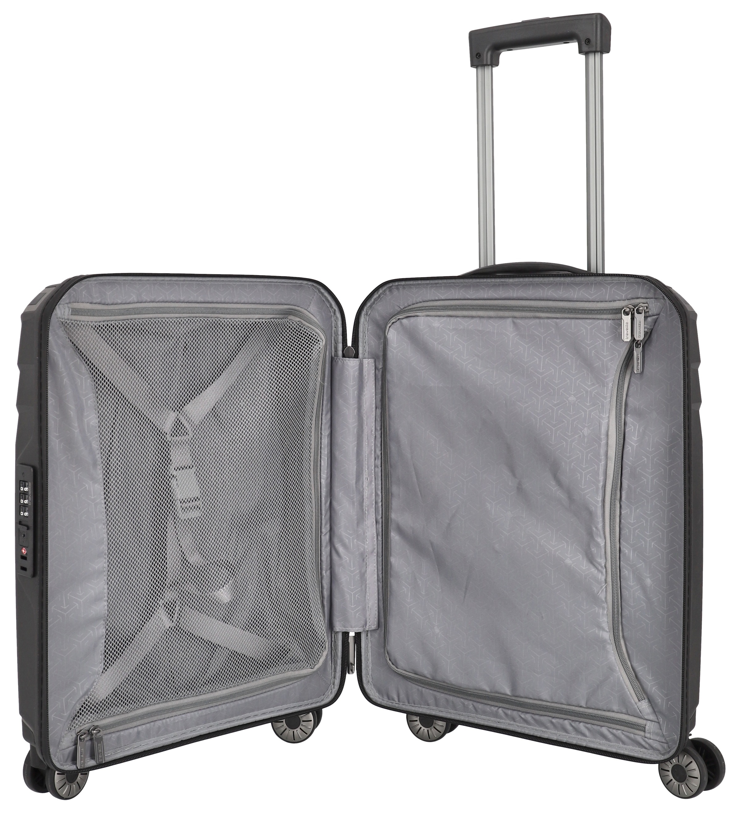 travelite Hartschalen-Trolley »ELVAA, verschiedene Größen und Farben«, 4 Rollen, Hartschallenkoffer Reisegepäck TSA Schloss mit Blindenschrift