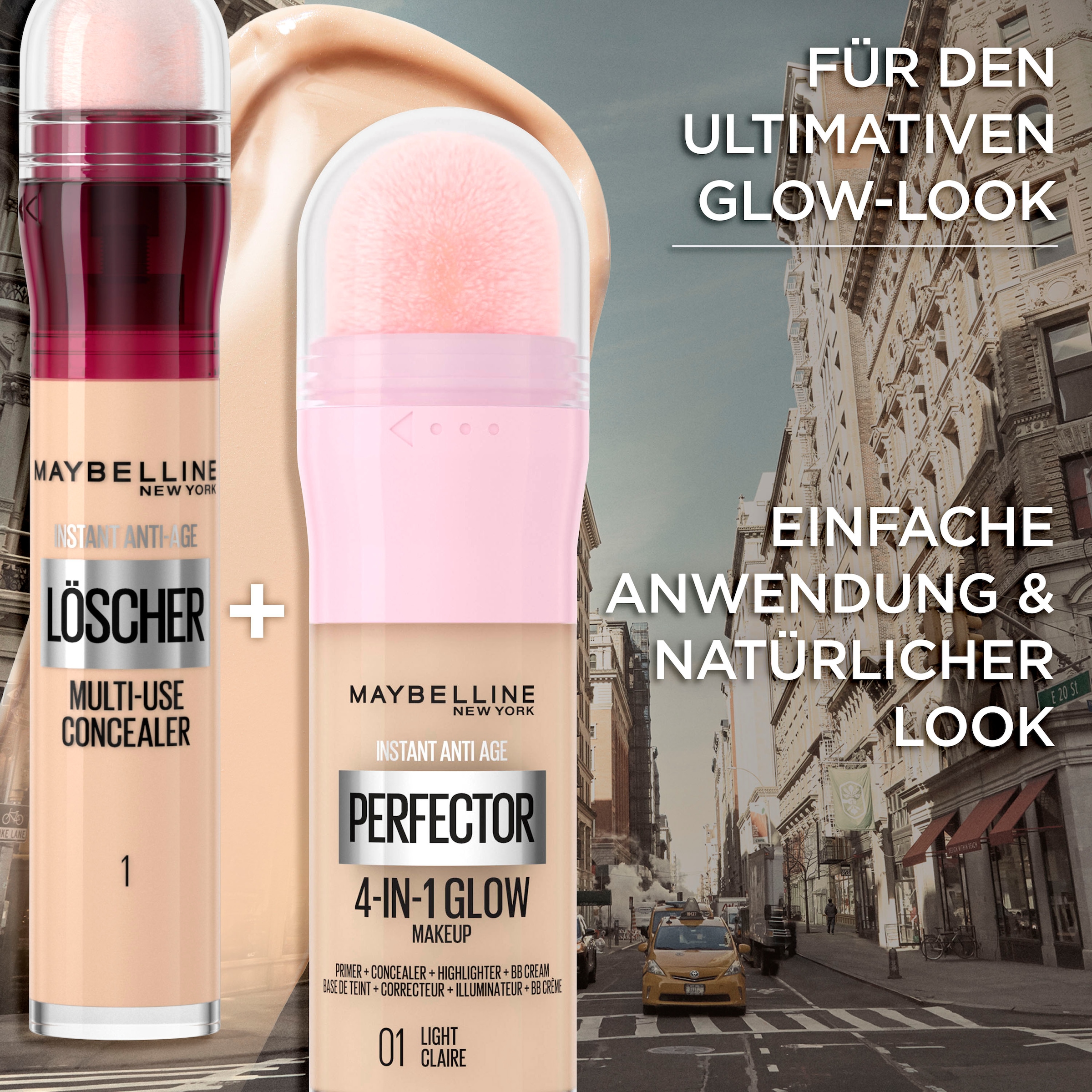 MAYBELLINE NEW YORK Concealer »Maybelline New York Instant Anti-Age Effekt Concealer«, mit hoher Deckkraft