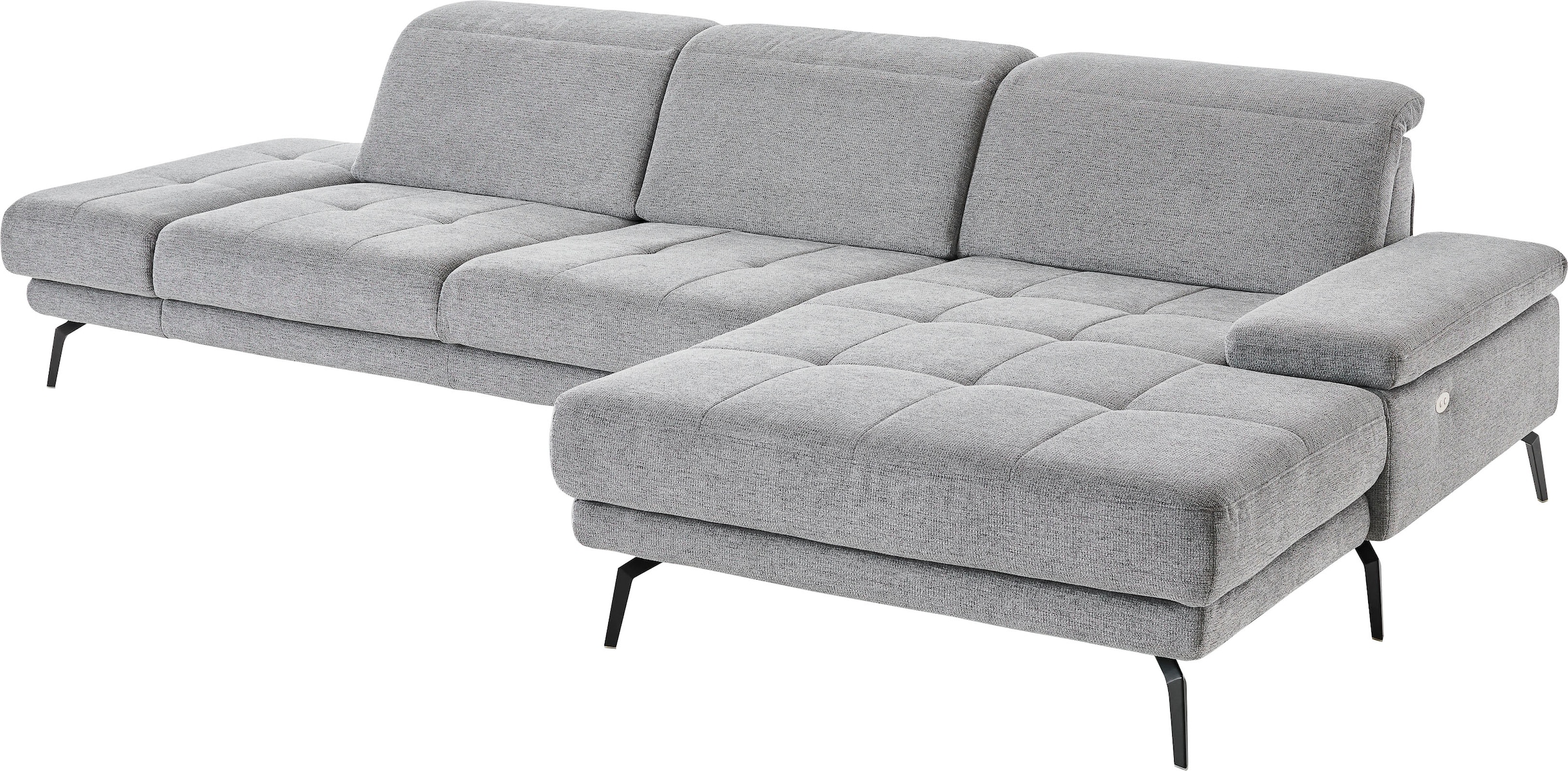 Die PlanBar Ecksofa »MP-IN20126 L-Form«, mit Kopfteilverstellung, optional Sitztiefen- & Armteilverstellung