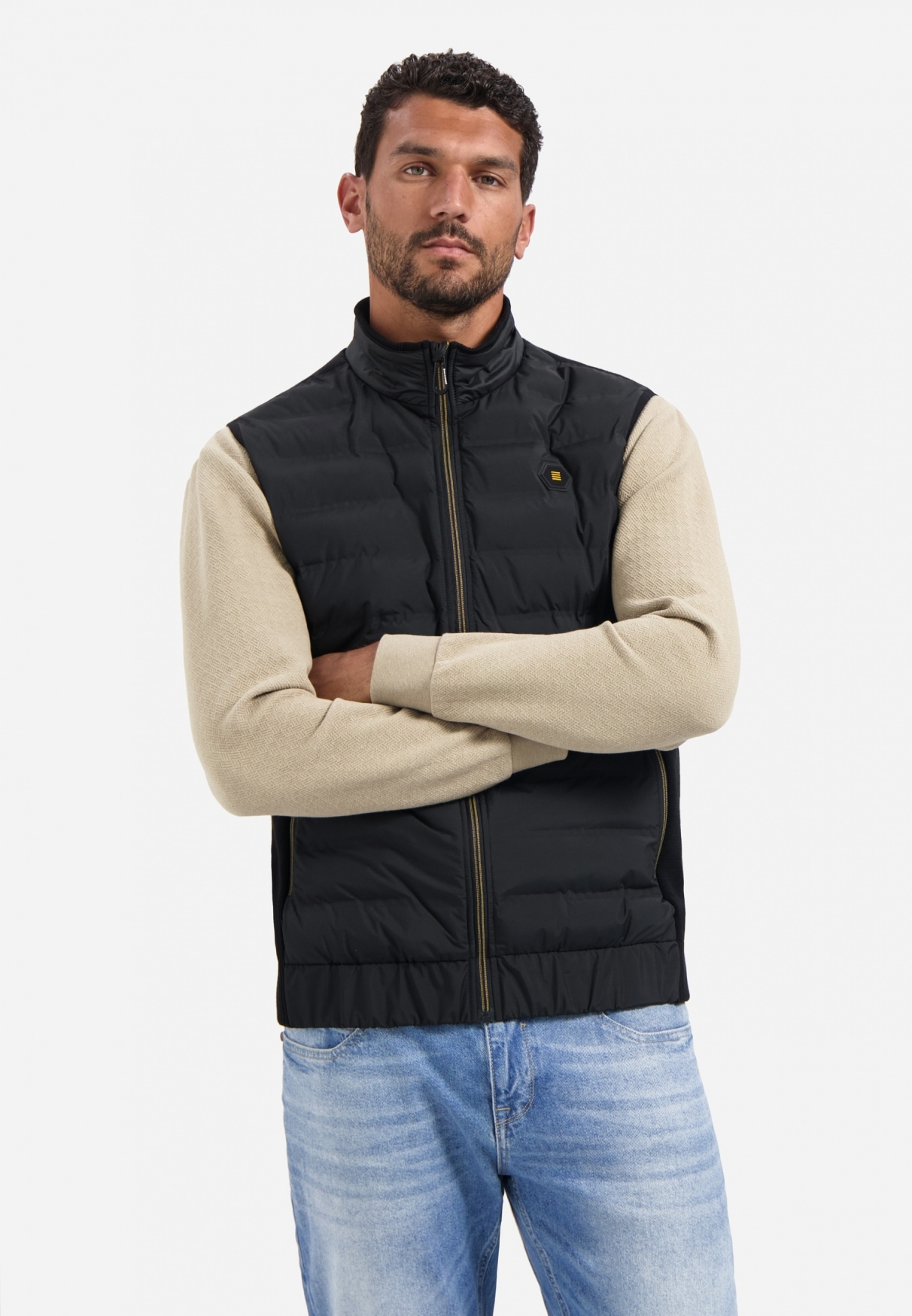 NO EXCESS Steppjacke "No Excess Gesteppte Weste Bodywarmer Padded Sealed Mi günstig online kaufen